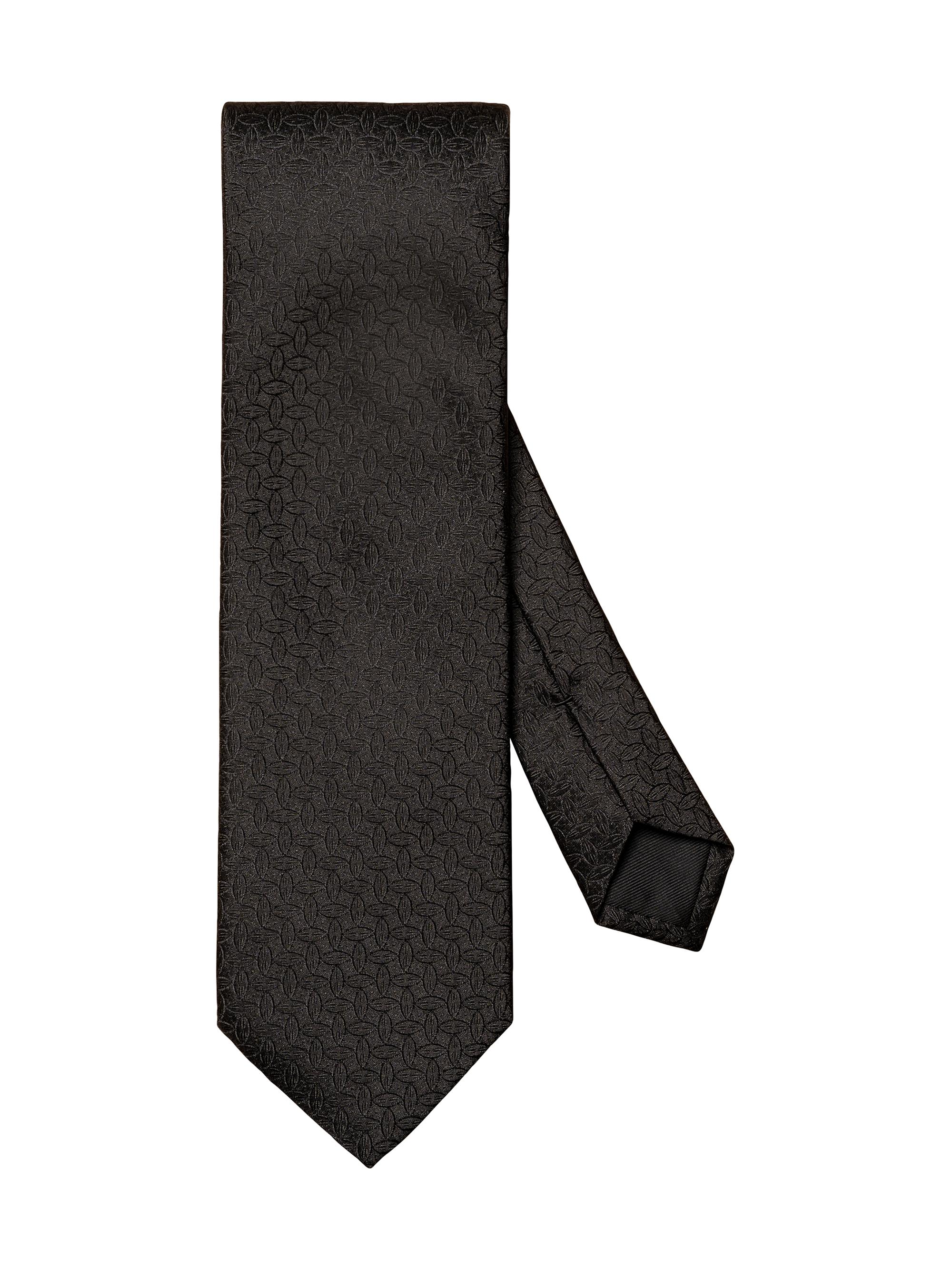 Eton Men's Geometric Silk Tie - Grey