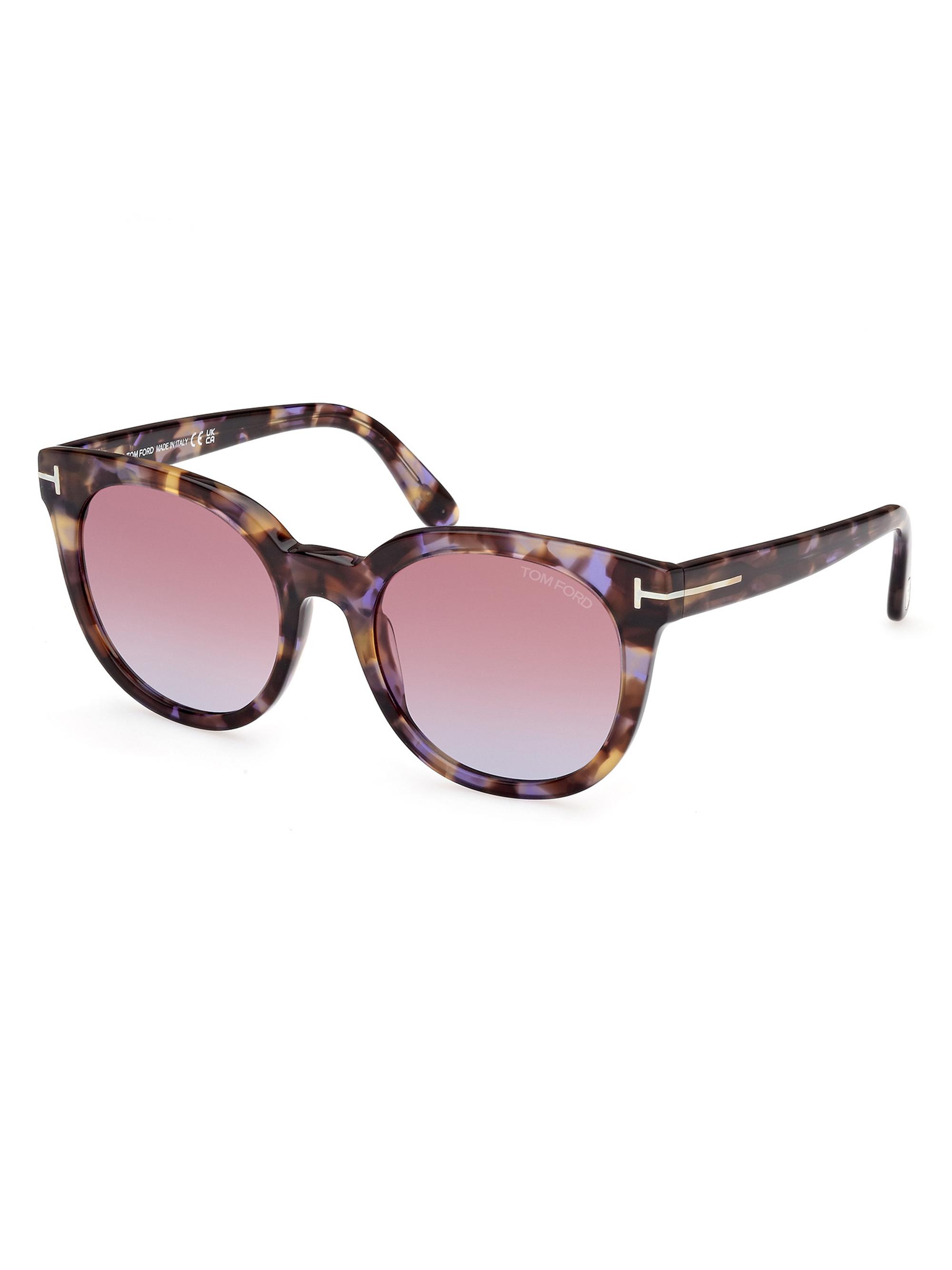 TOM FORD Women's 53MM Butterfly Sunglasses - Violet Havana Purple Gradient