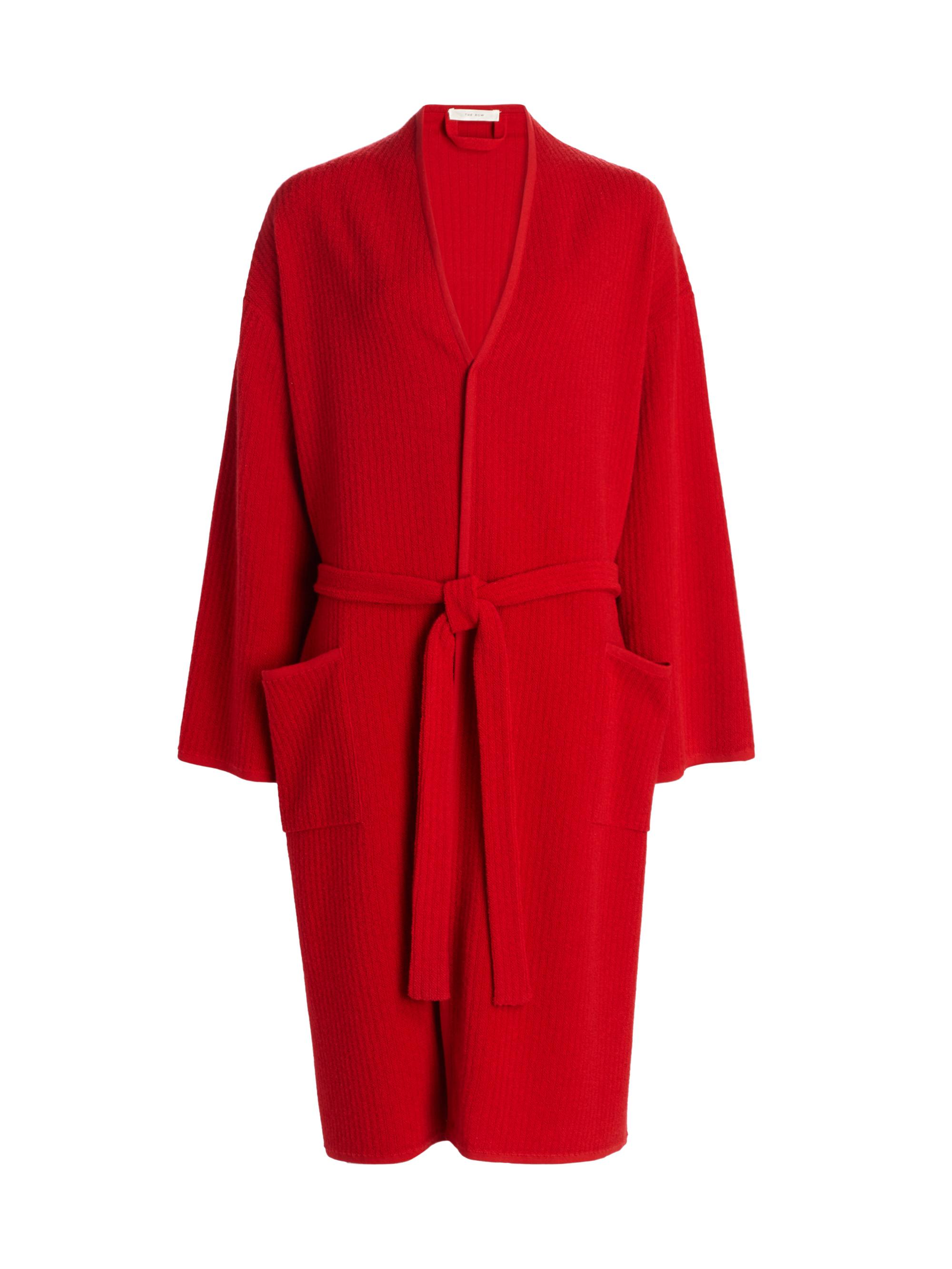 The Row Women's Ghali Cashmere Robe - Lipstick