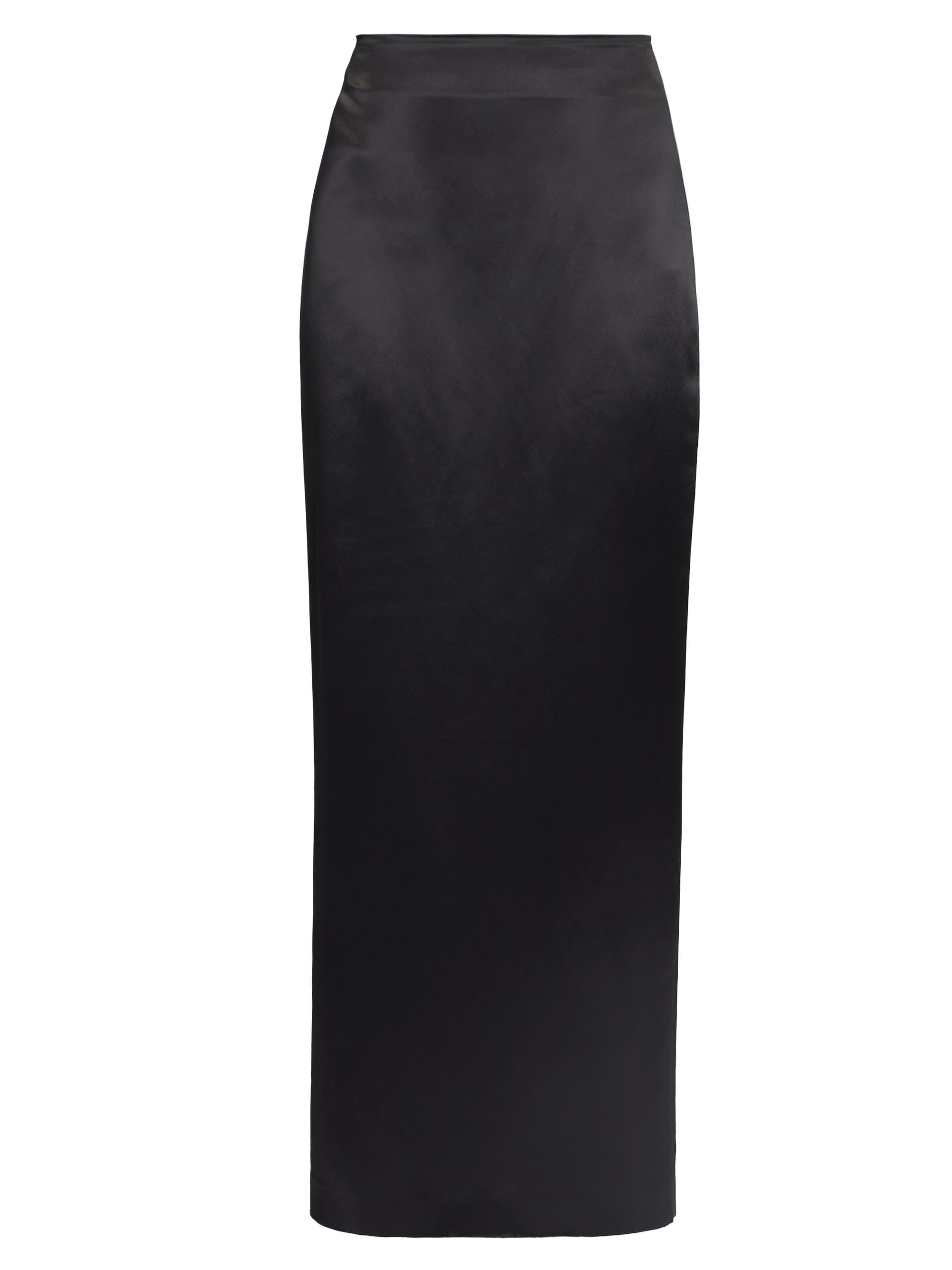 The Row Women's Bartelle Satin Maxi Skirt - Black