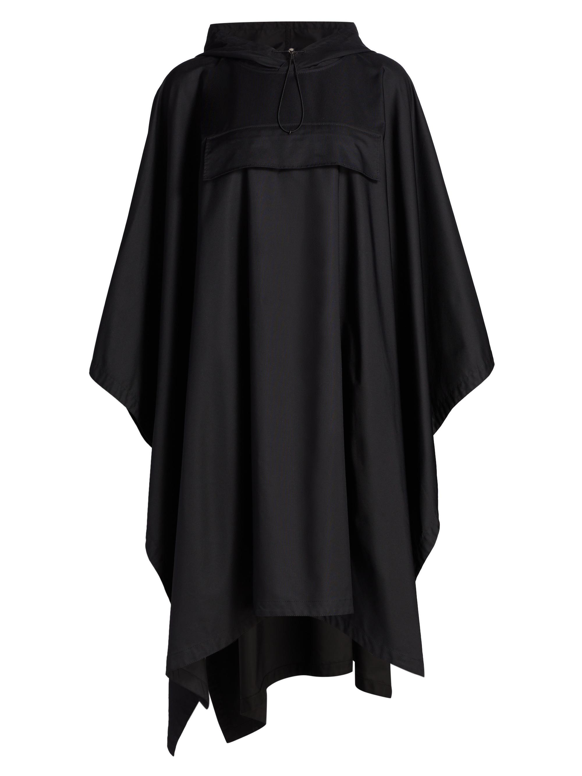 The Row Women's Rian Hooded Cape Coat - Black