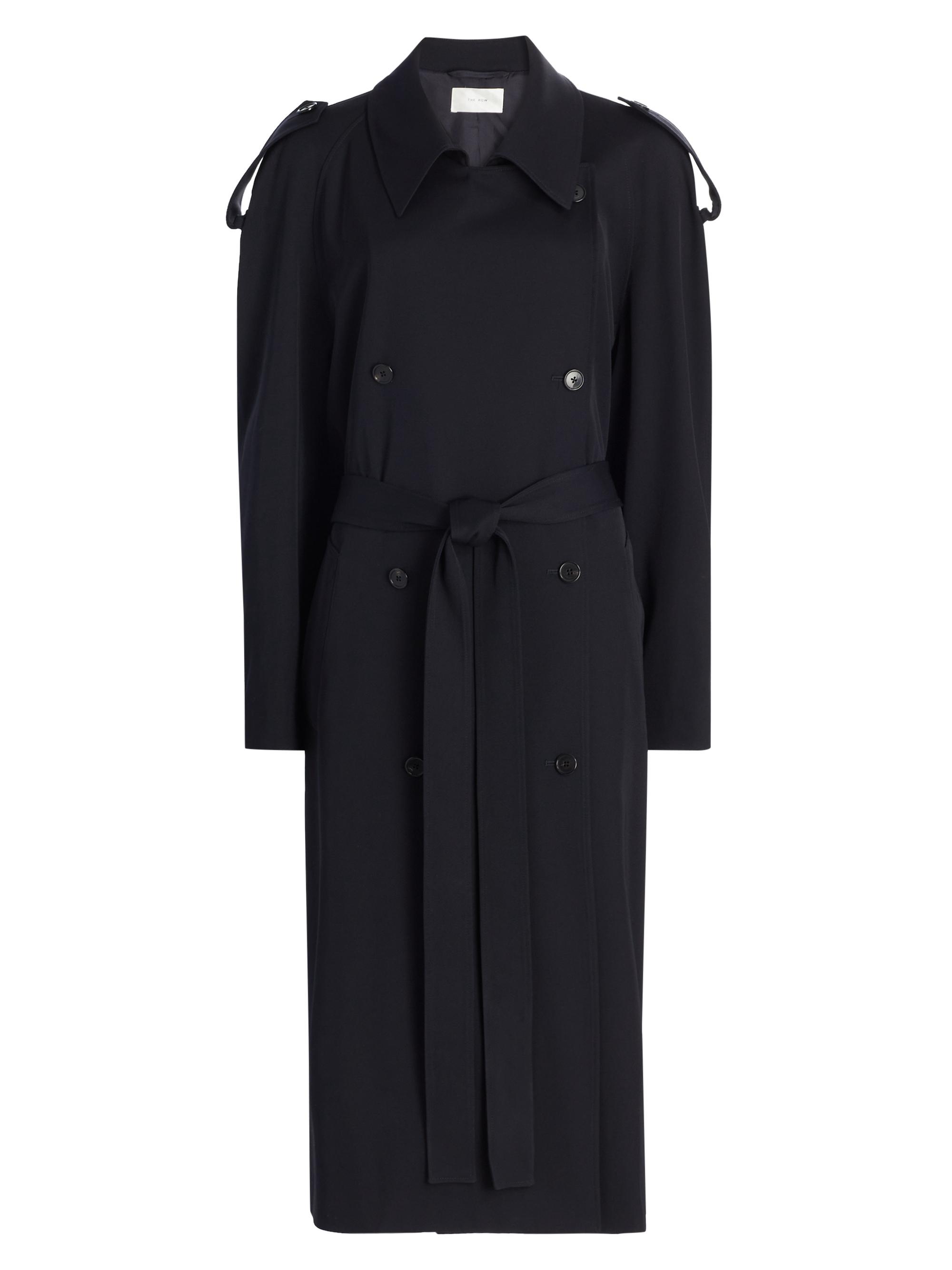 The Row Women's Denver Wool Coat - Navy