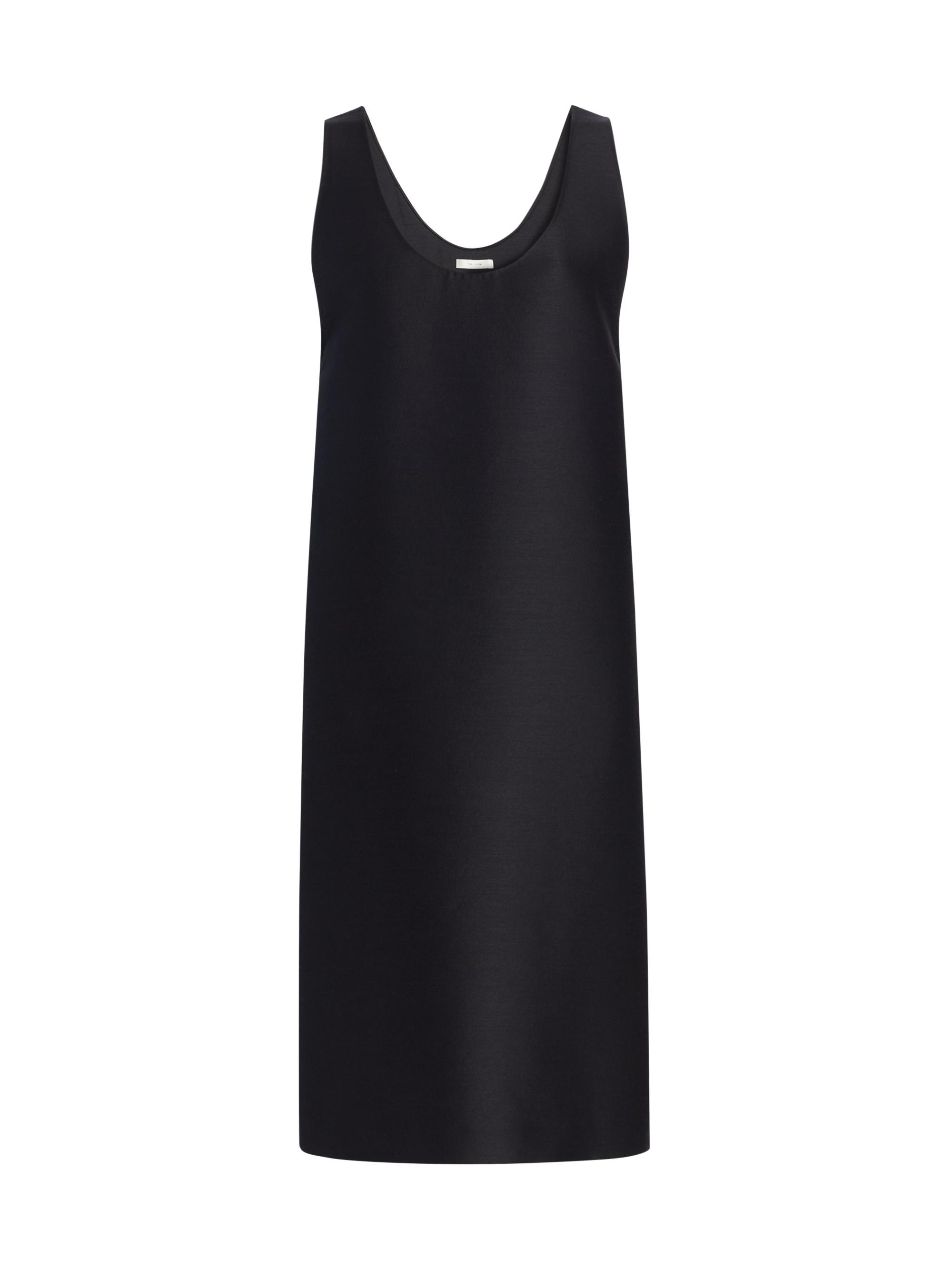 The Row Women's Bumi Wool-Silk Sleeveless Midi-Dress - Black