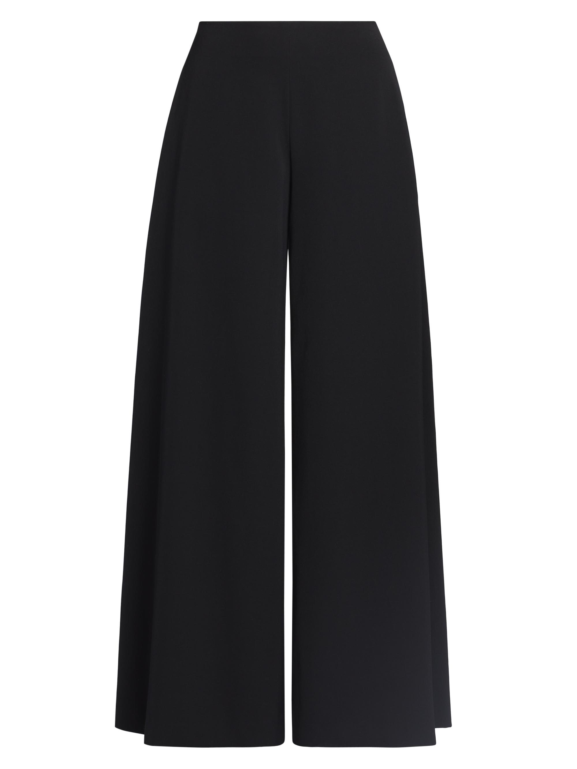 The Row Women's Dela Wool Wide-Leg Pants - Black