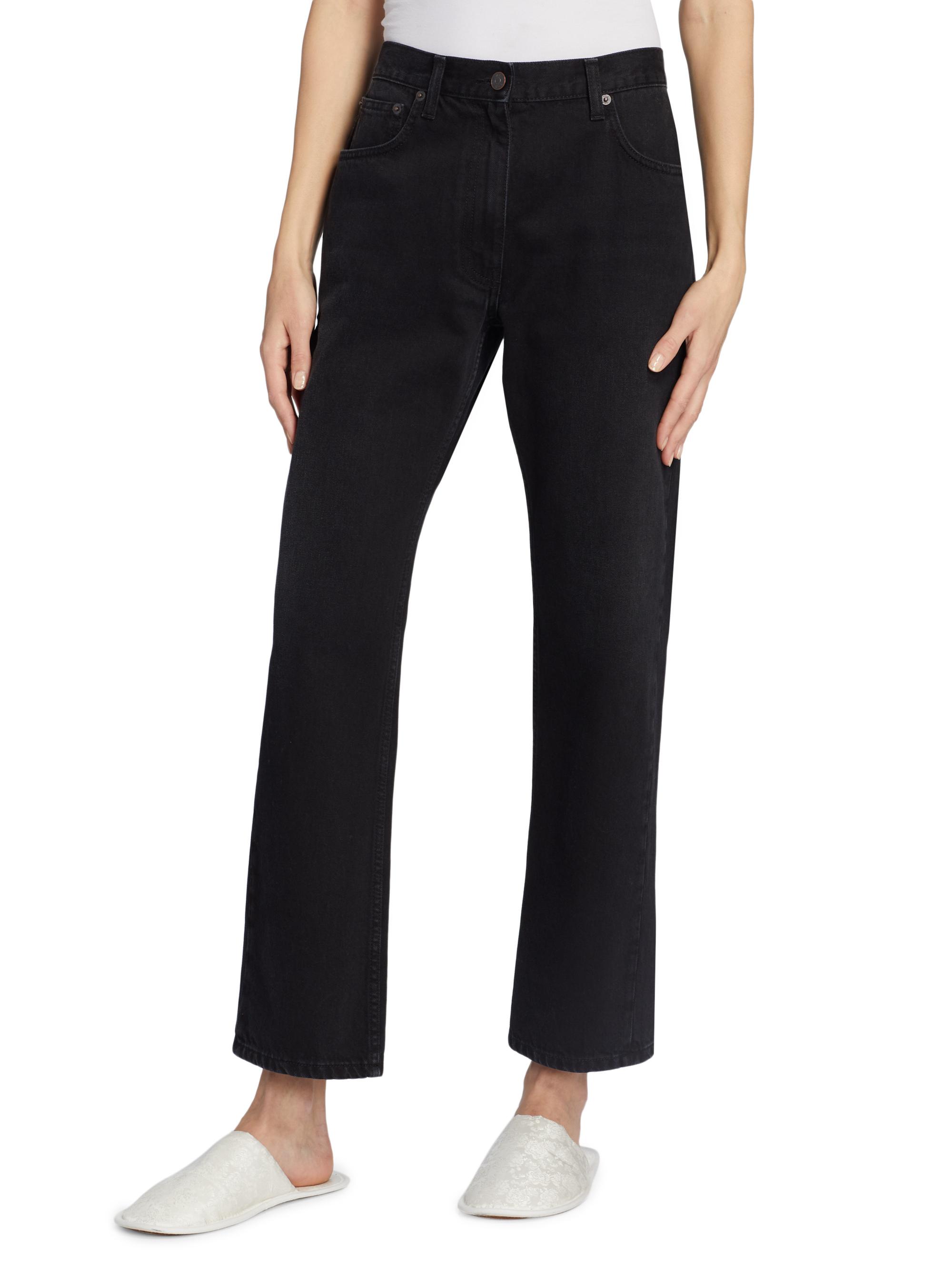 THE ROW RYLEY JEAN 5ポケットストレート デニム パンツ The Row Ryley Rigid Straight Ankle Jeans | Saks Fifth Avenue