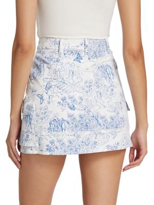 Kenzo high-waist buttoned miniskirt - Grey