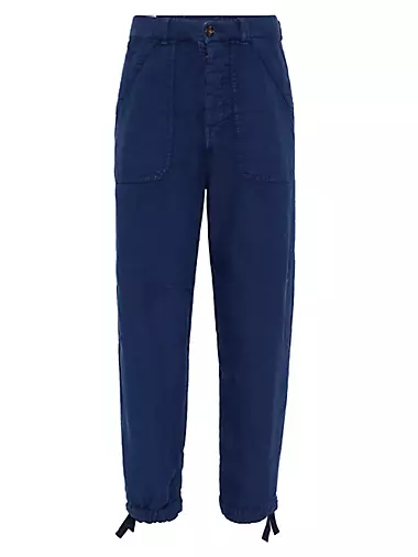 Garment Dyed Relaxed Fit Trousers