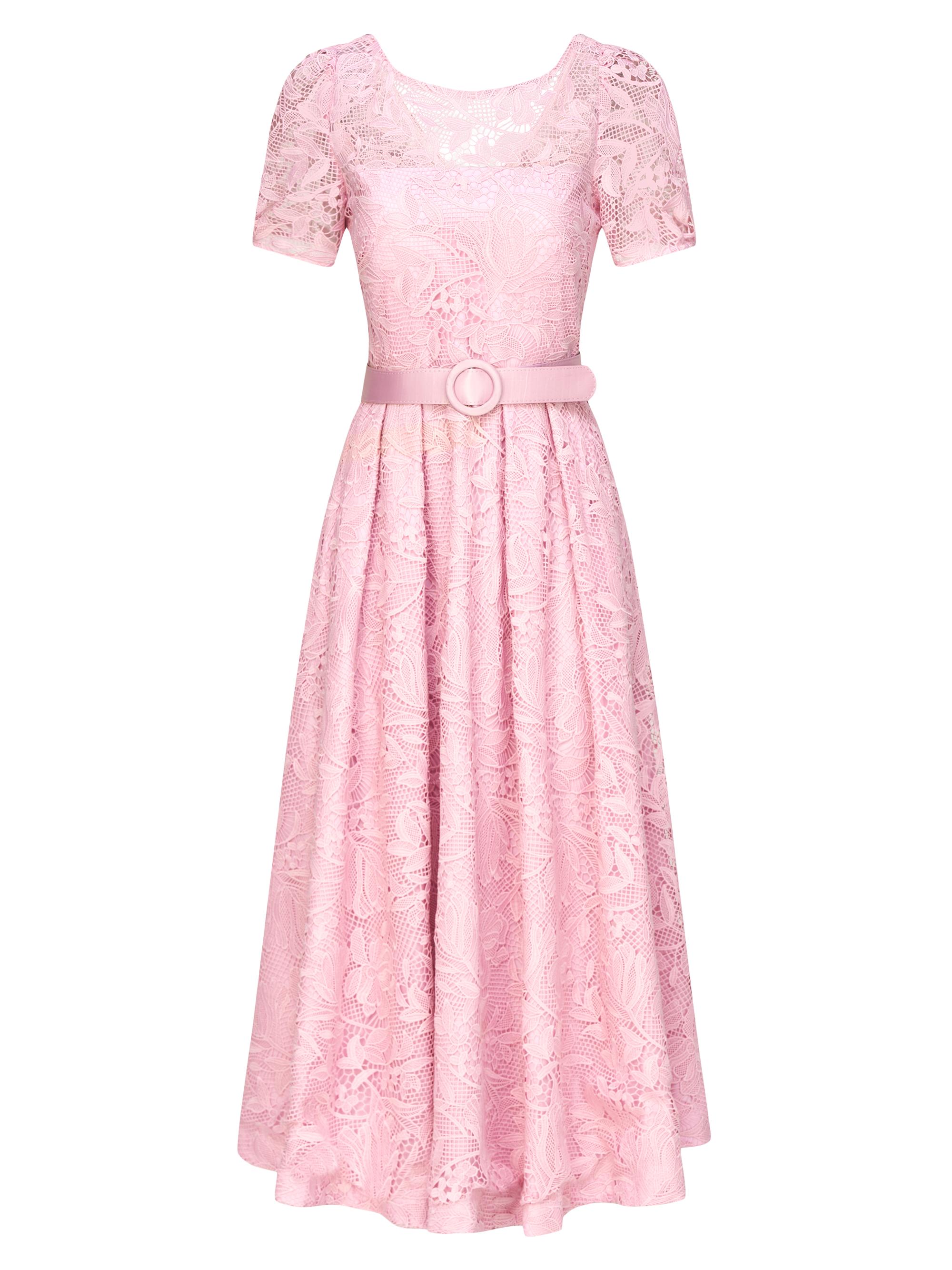 Kay Unger Women's Haisley Tea-Length Dress - Dark Twilight