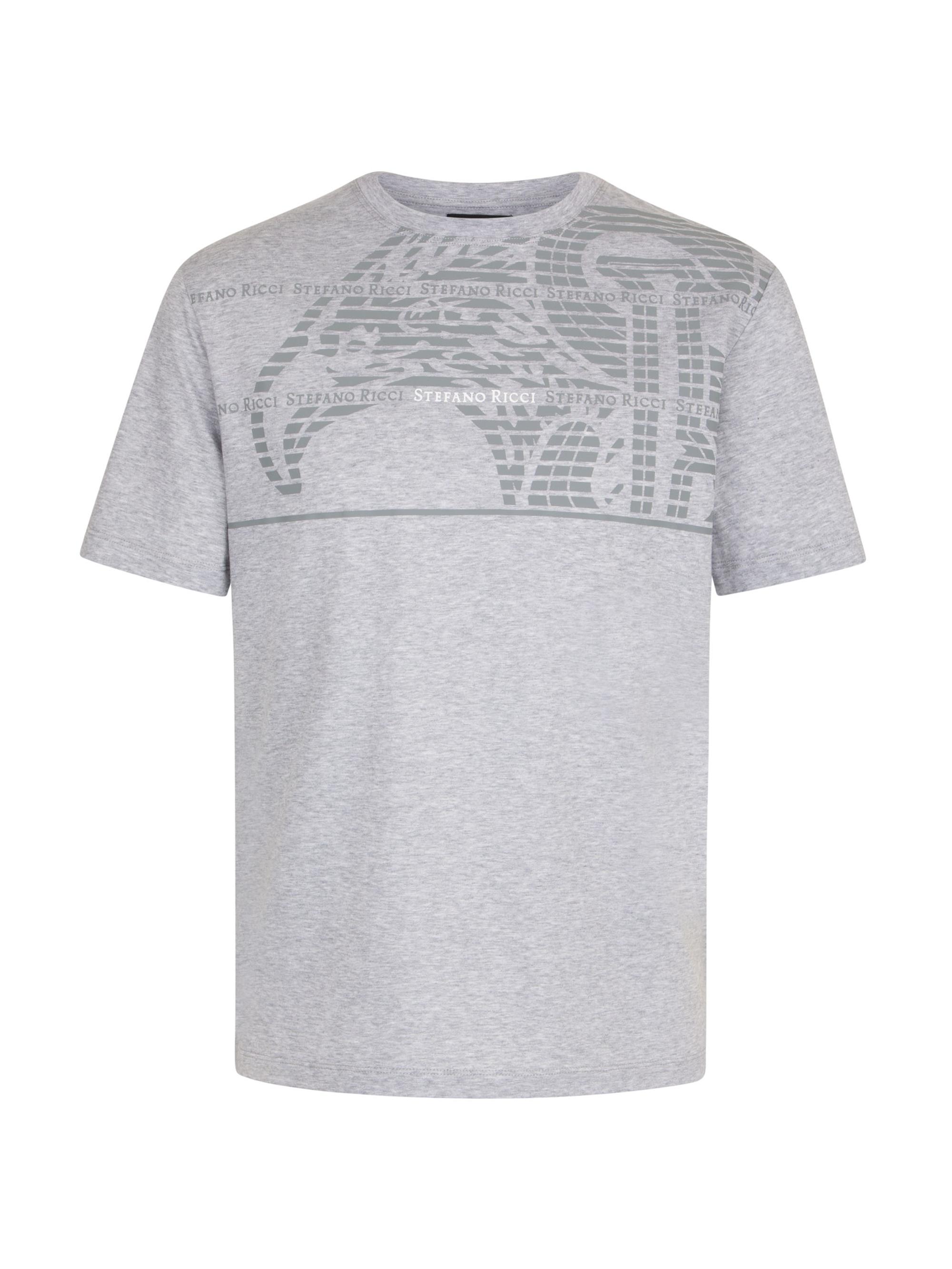 Stefano Ricci Men's Crewneck T-Shirt - Grey