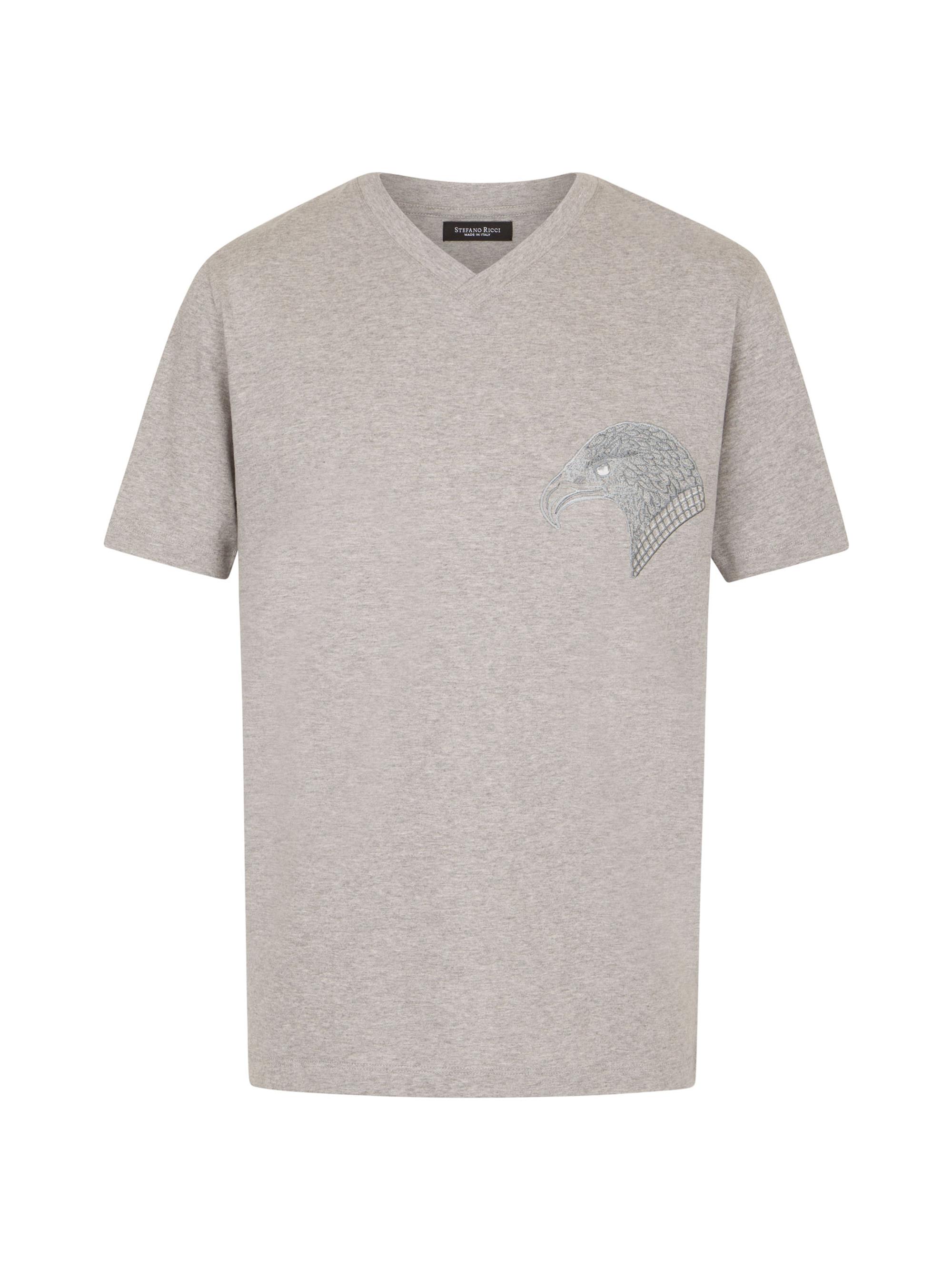 Stefano Ricci Men's Crewneck T-Shirt - Navy Blue