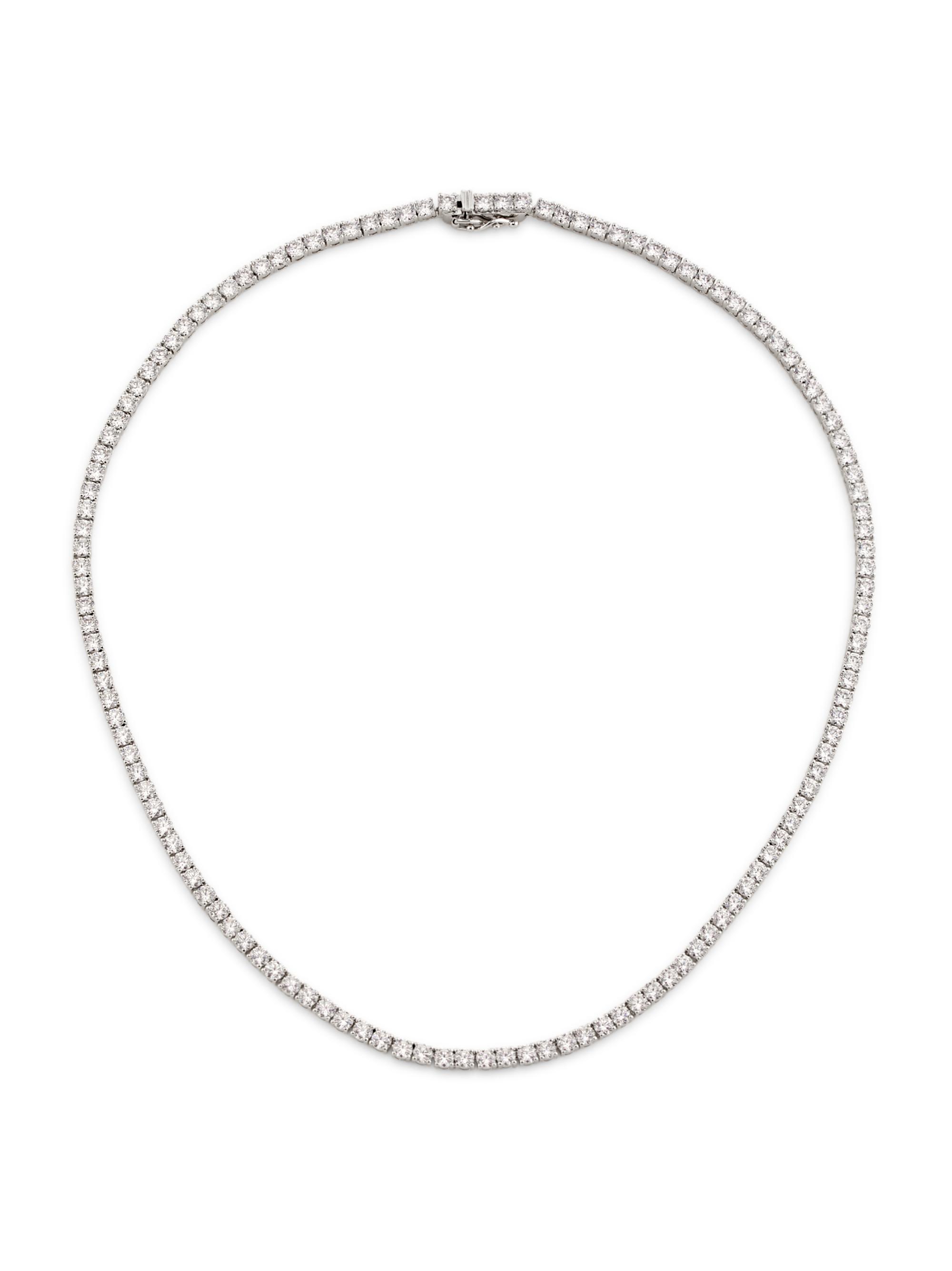 Adriana Orsini Women's Perfect Rhodium-Plated & Cubic Zirconia Tennis Necklace - Rhodium