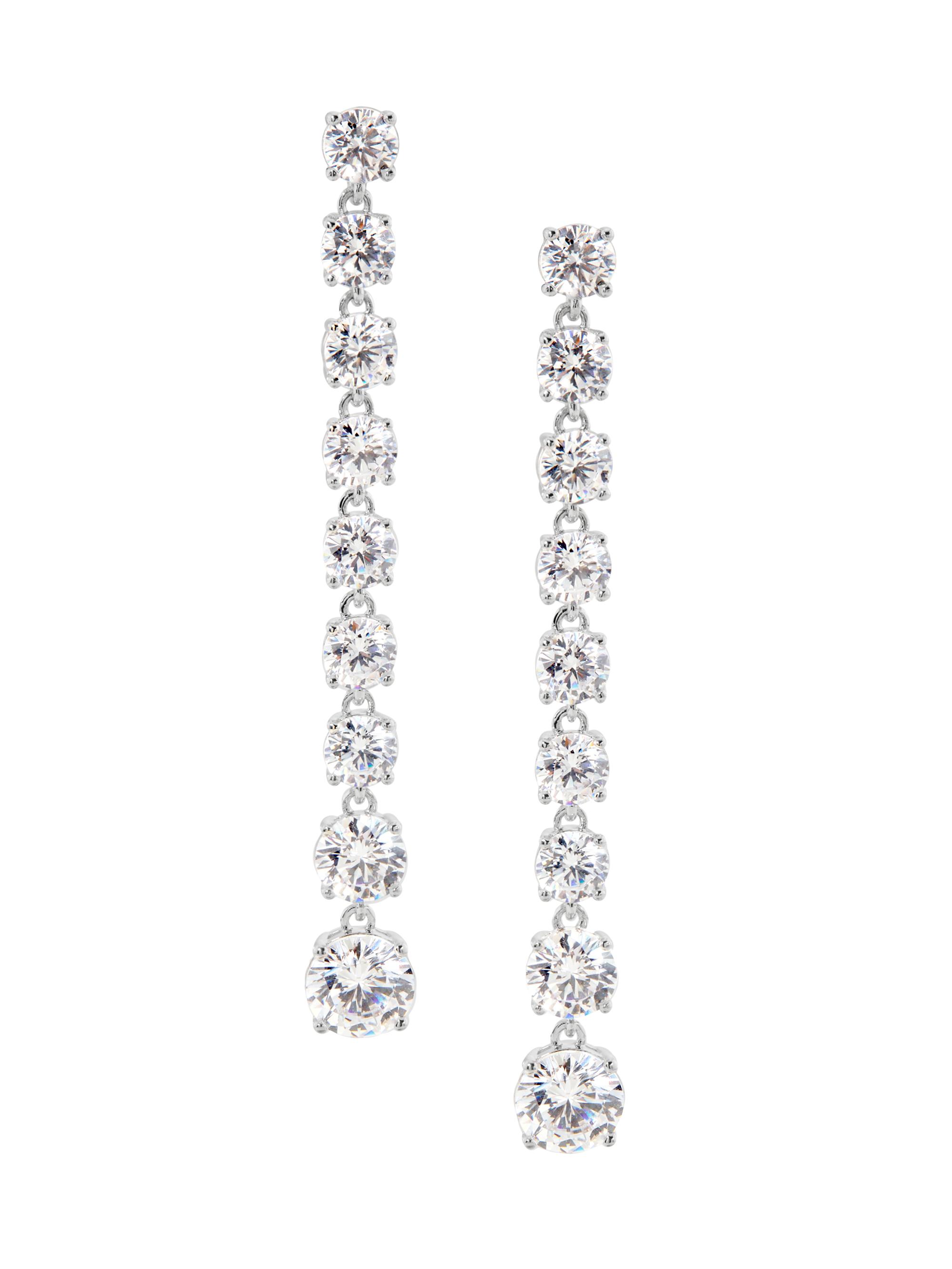 Adriana Orsini Women's Perfect Tennis Cubic Zirconia Graduated Linear Earrings - Gold