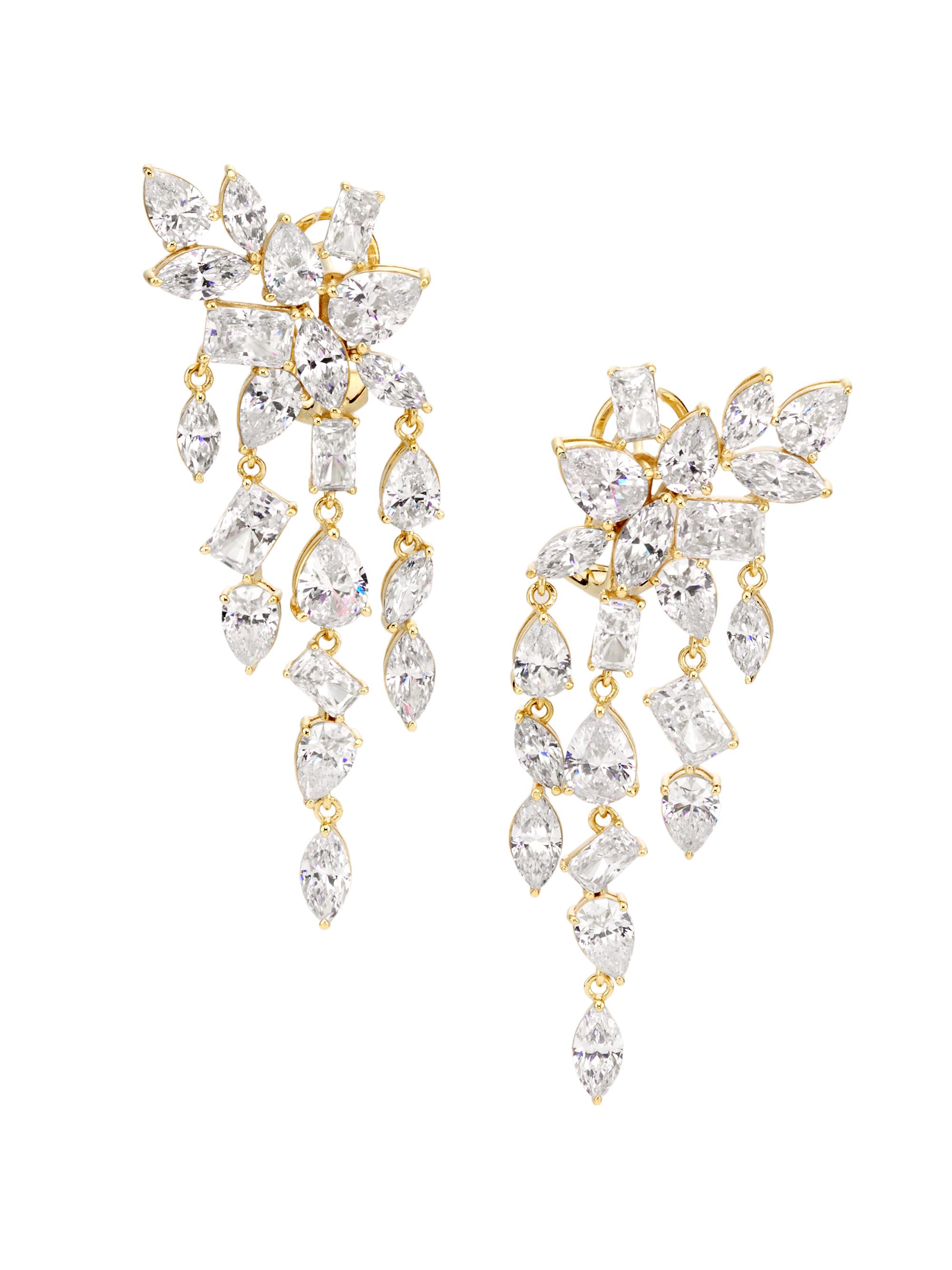 Adriana Orsini Women's Galore 18K Gold-Plated & Cubic Zirconia Chandelier Earrings - Gold