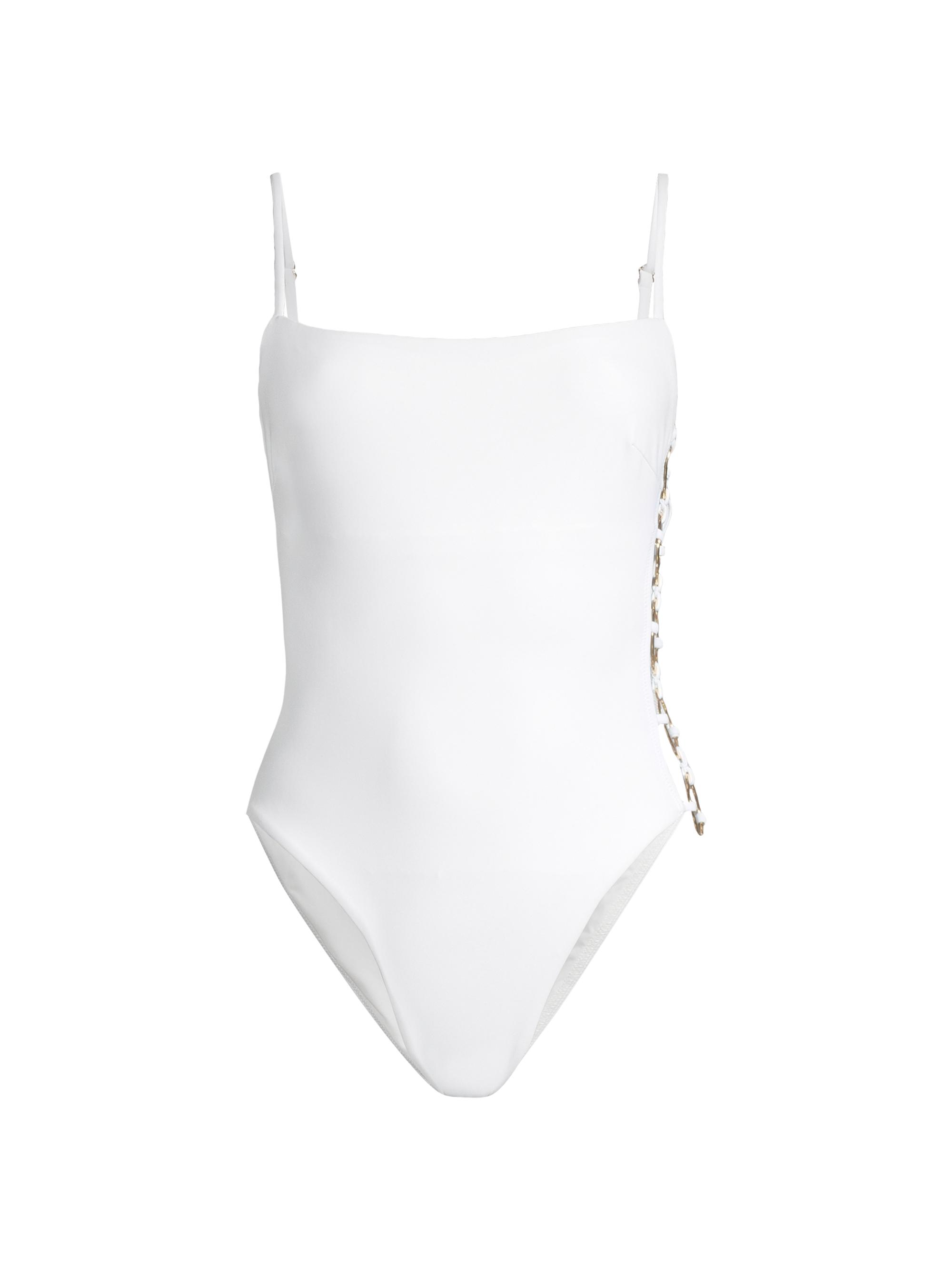 Milly Women's Ringside One-Piece Swimsuit - White