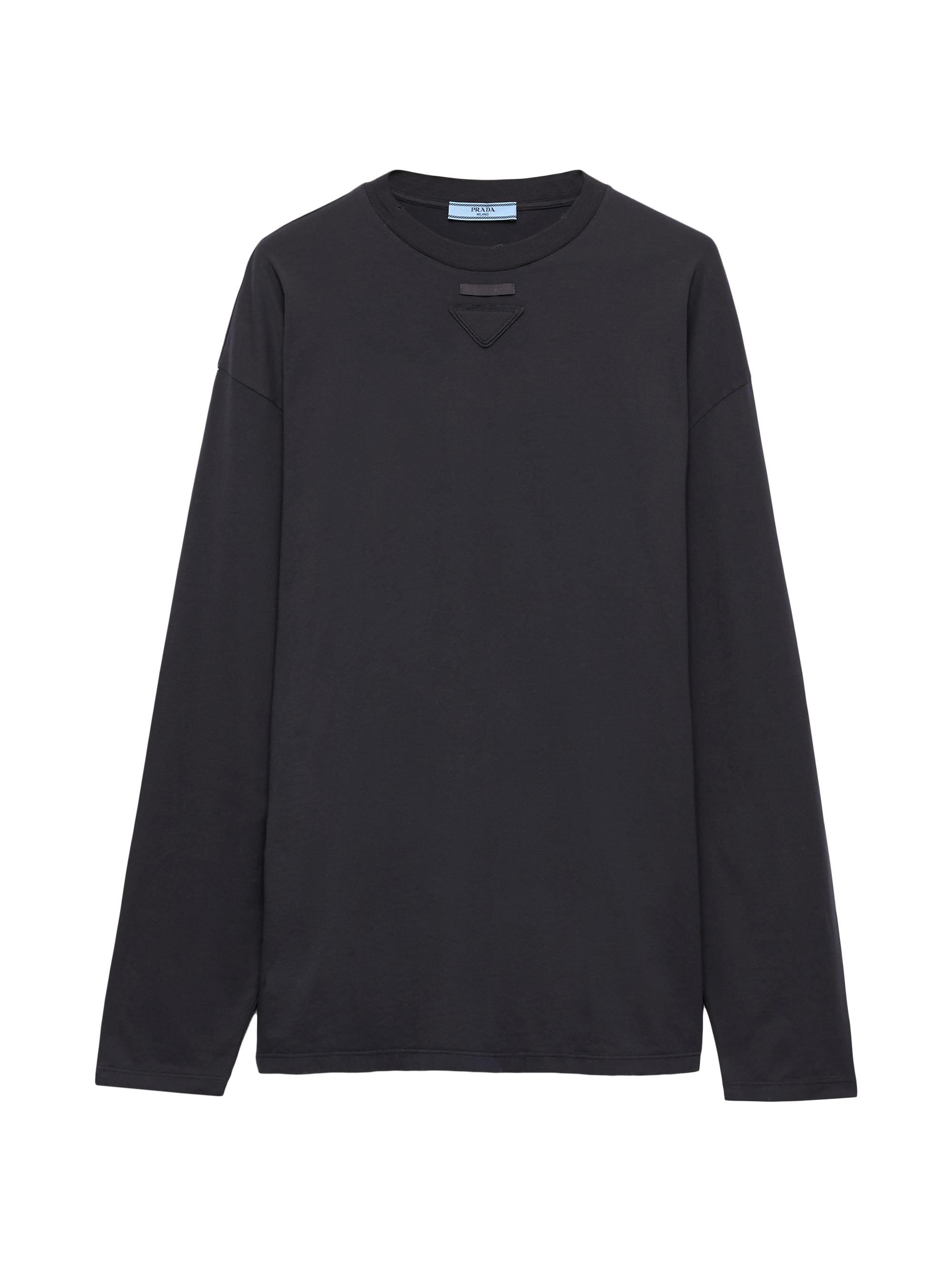 Prada Long-Sleeved Striped Jersey T-Shirt | Saks Fifth Avenue
