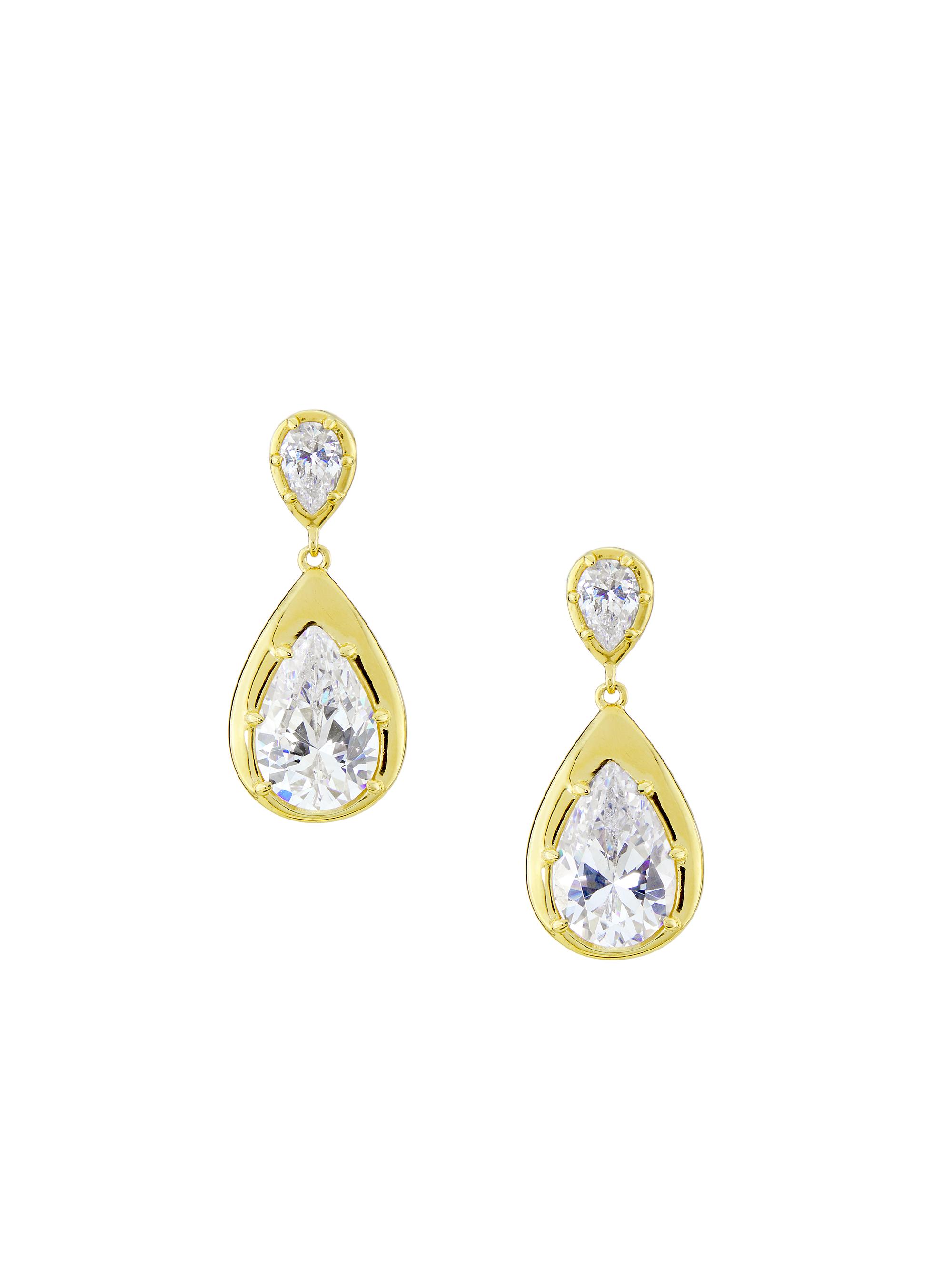 Adriana Orsini Women's Sunny Cubic Zirconia Teardrop Earrings - Gold