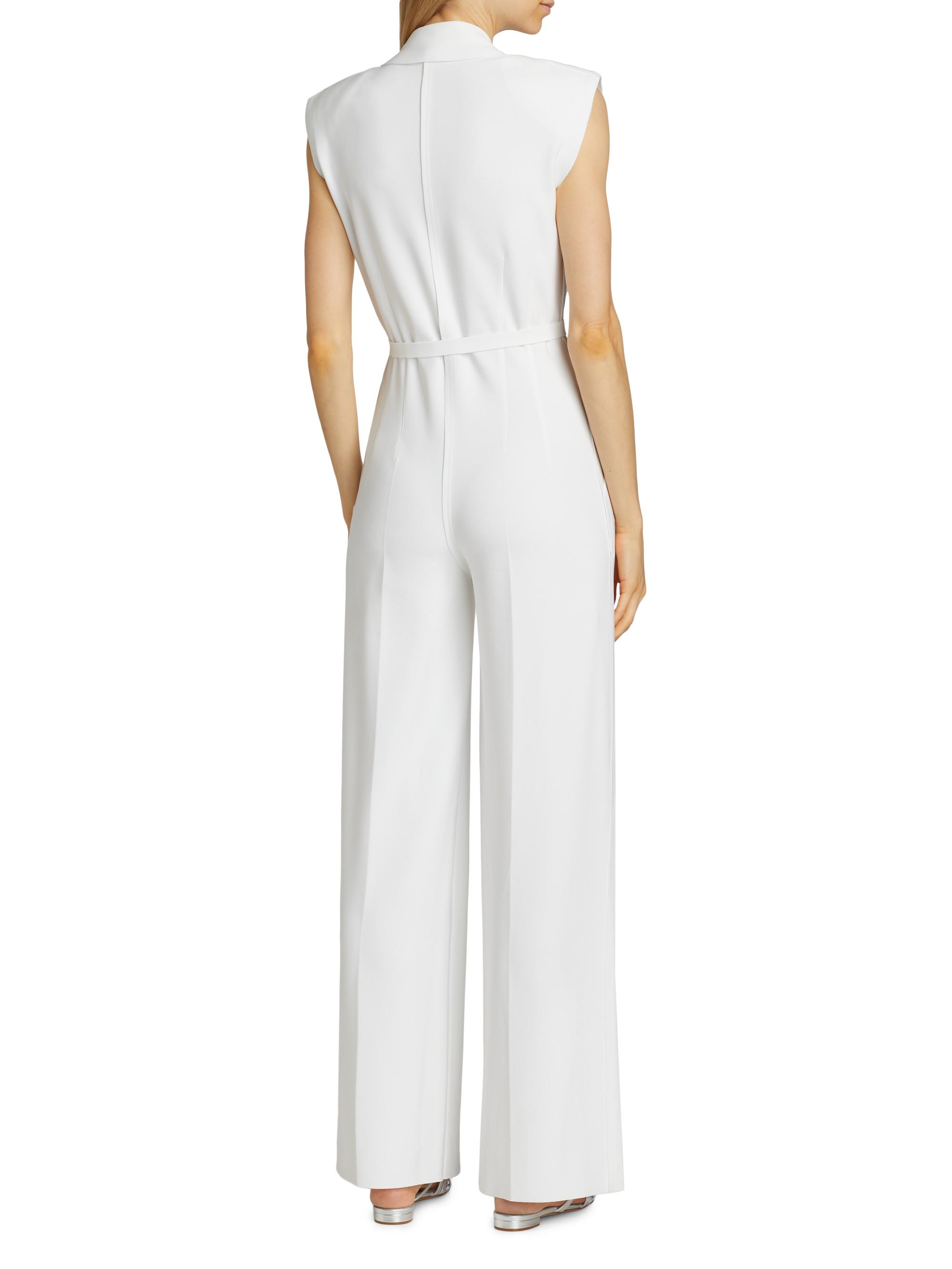 Norma Kamali Belted Trouser Jumpsuit | Saks Fifth Avenue