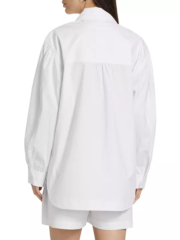 Oversized Cotton Shirt Jacket