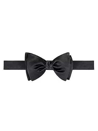 Cotton and Silk Satin Bow Tie
