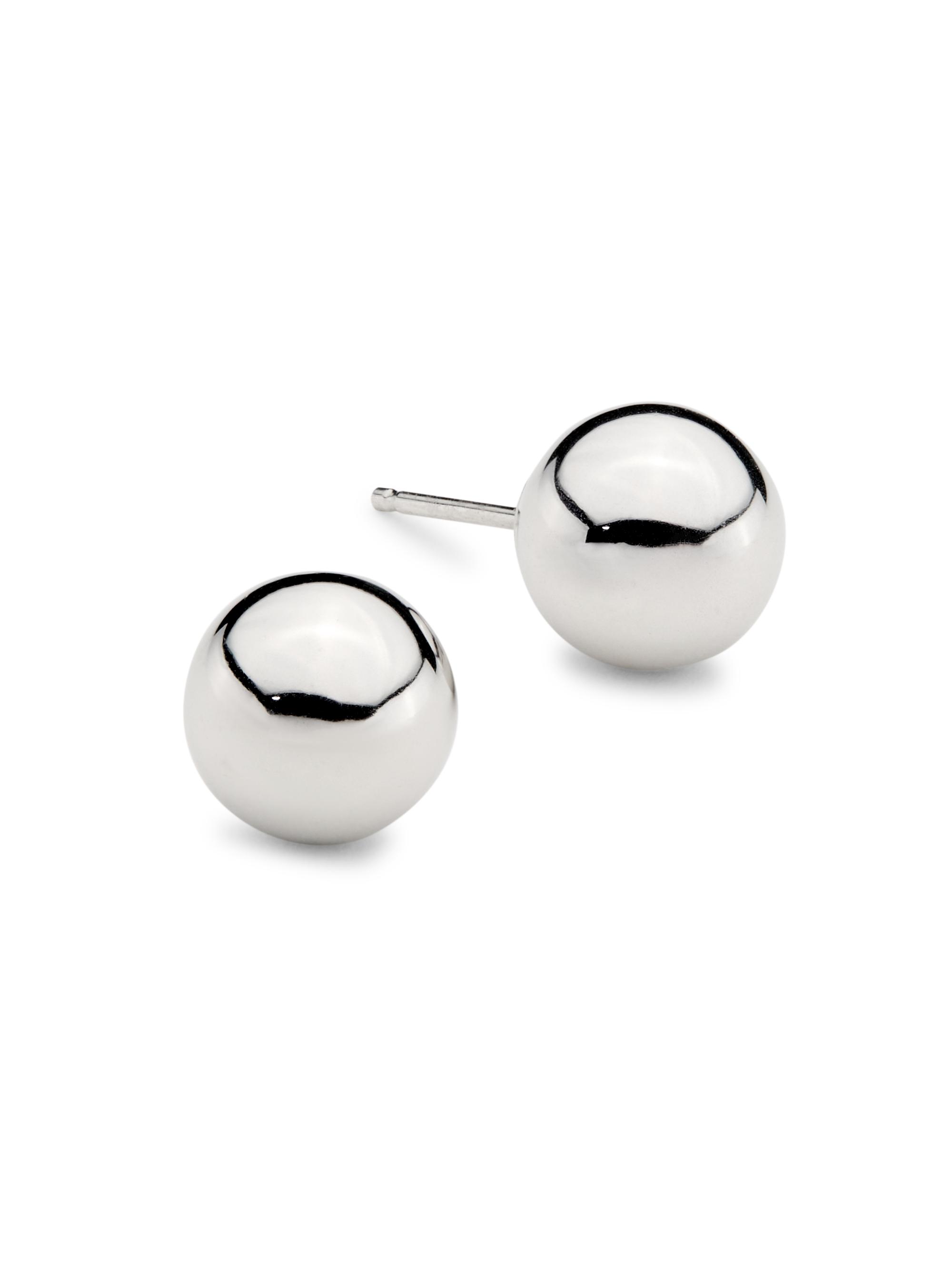 Saks Fifth Avenue Collection Women's 14K White Gold Ball Stud Earrings - White Gold