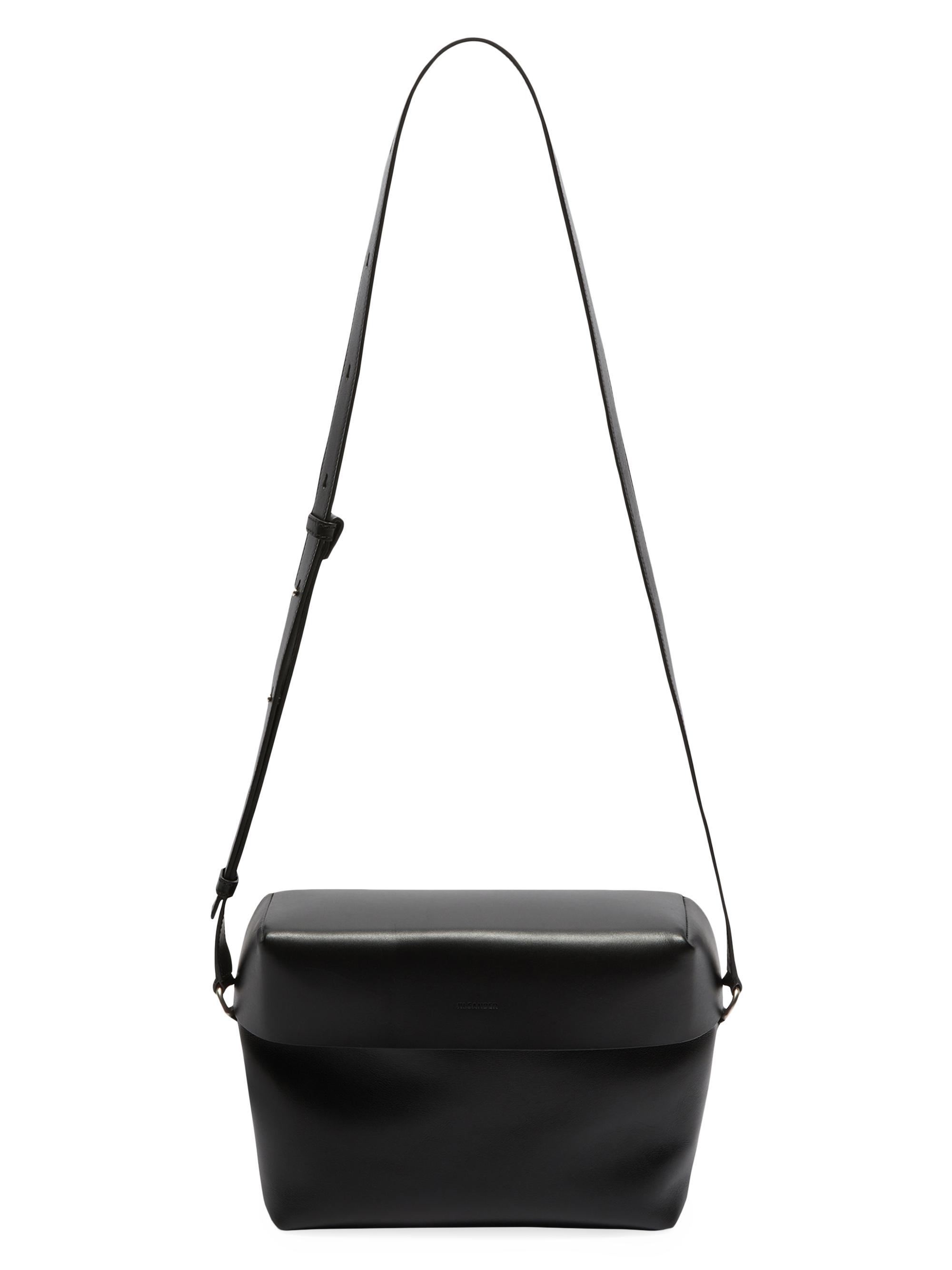 Jil Sander Men's Leather Crossbody Bag - Black