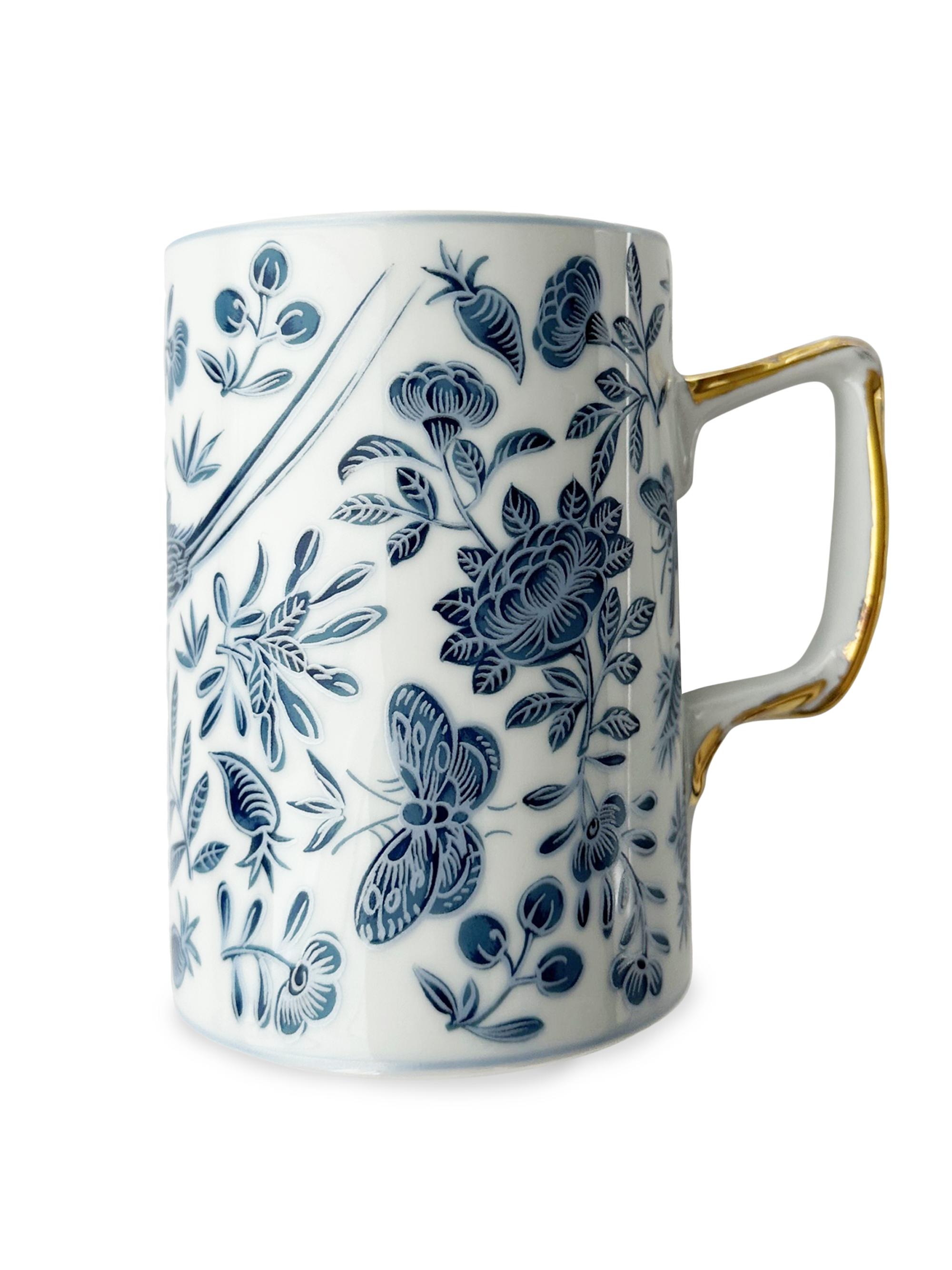 Mottahedeh Sacred Bird & Butterfly Porcelain Mug | Saks Fifth Avenue