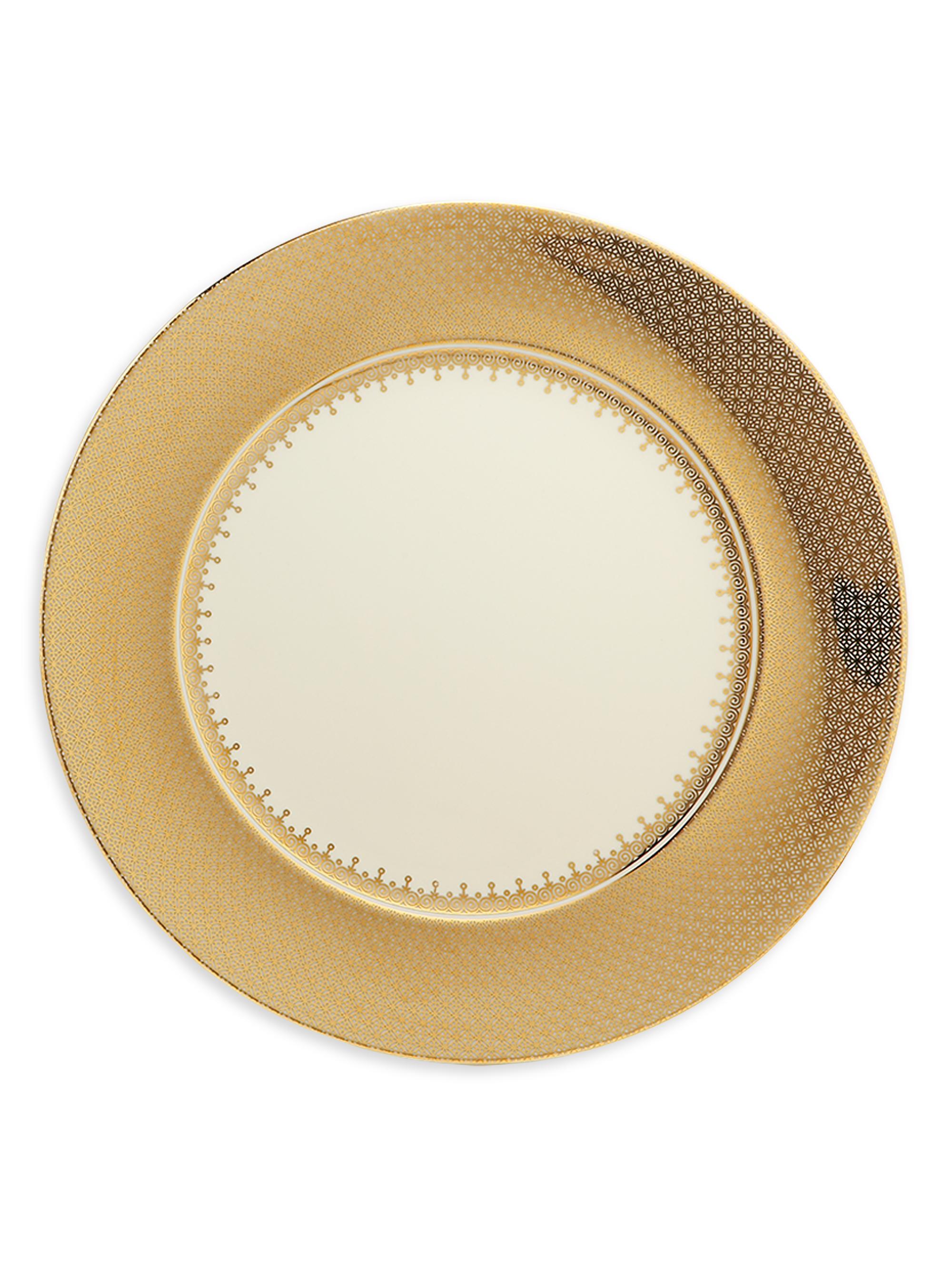 Mottahedeh Plum Lace Charger Plate - Gold