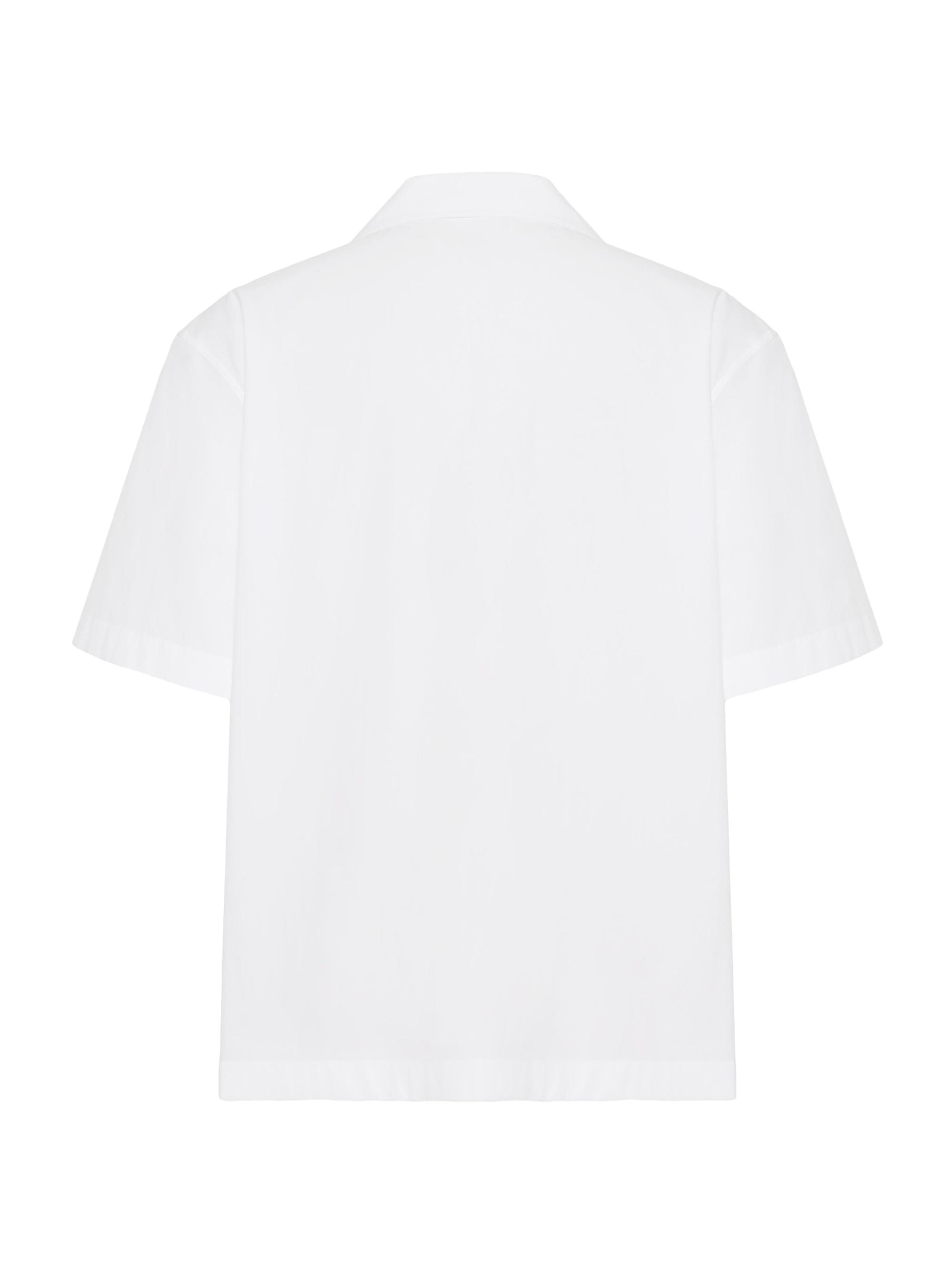 Valentino Garavani Cotton Poplin Bowling Shirt with Rubberized V