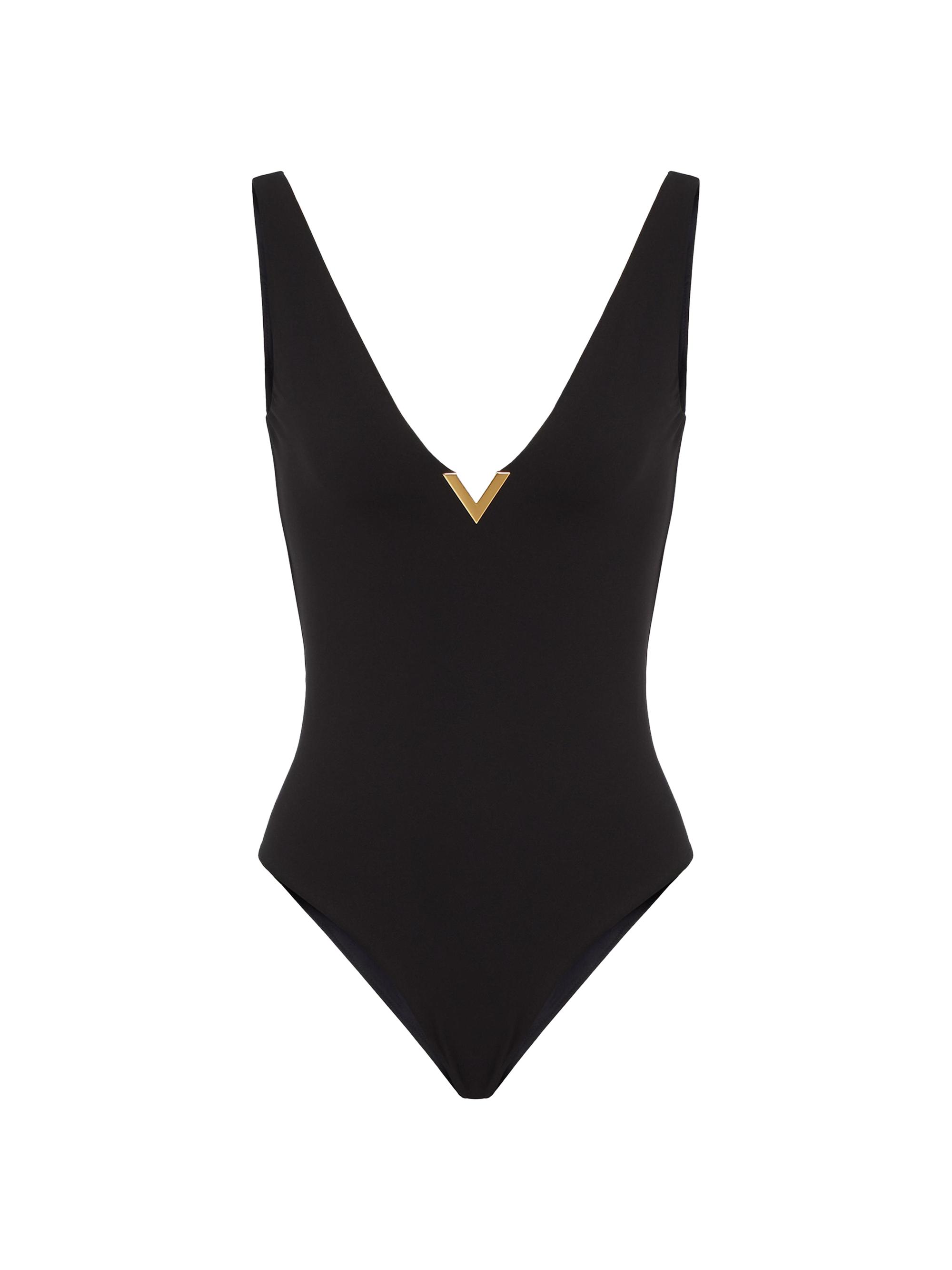 Valentino Garavani Women's Lycra One-piece Swimsuit - Black
