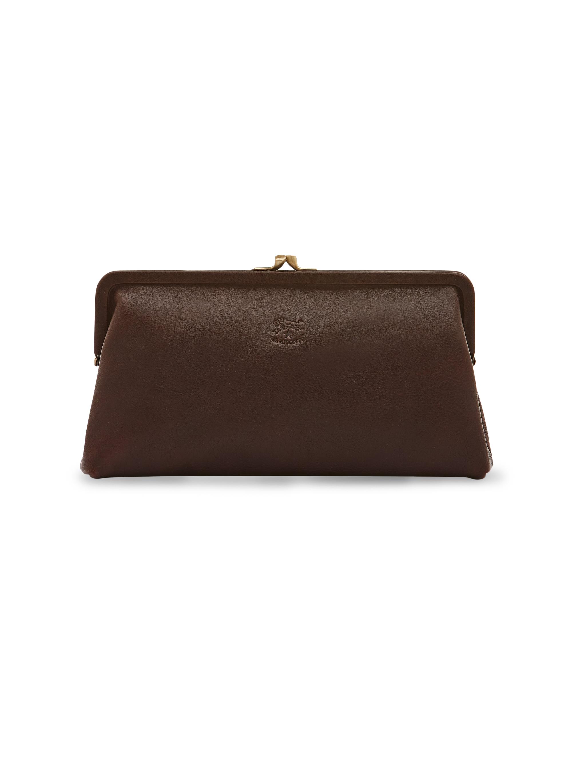 Il Bisonte Women's Manuela Leather Clutch - Caffe