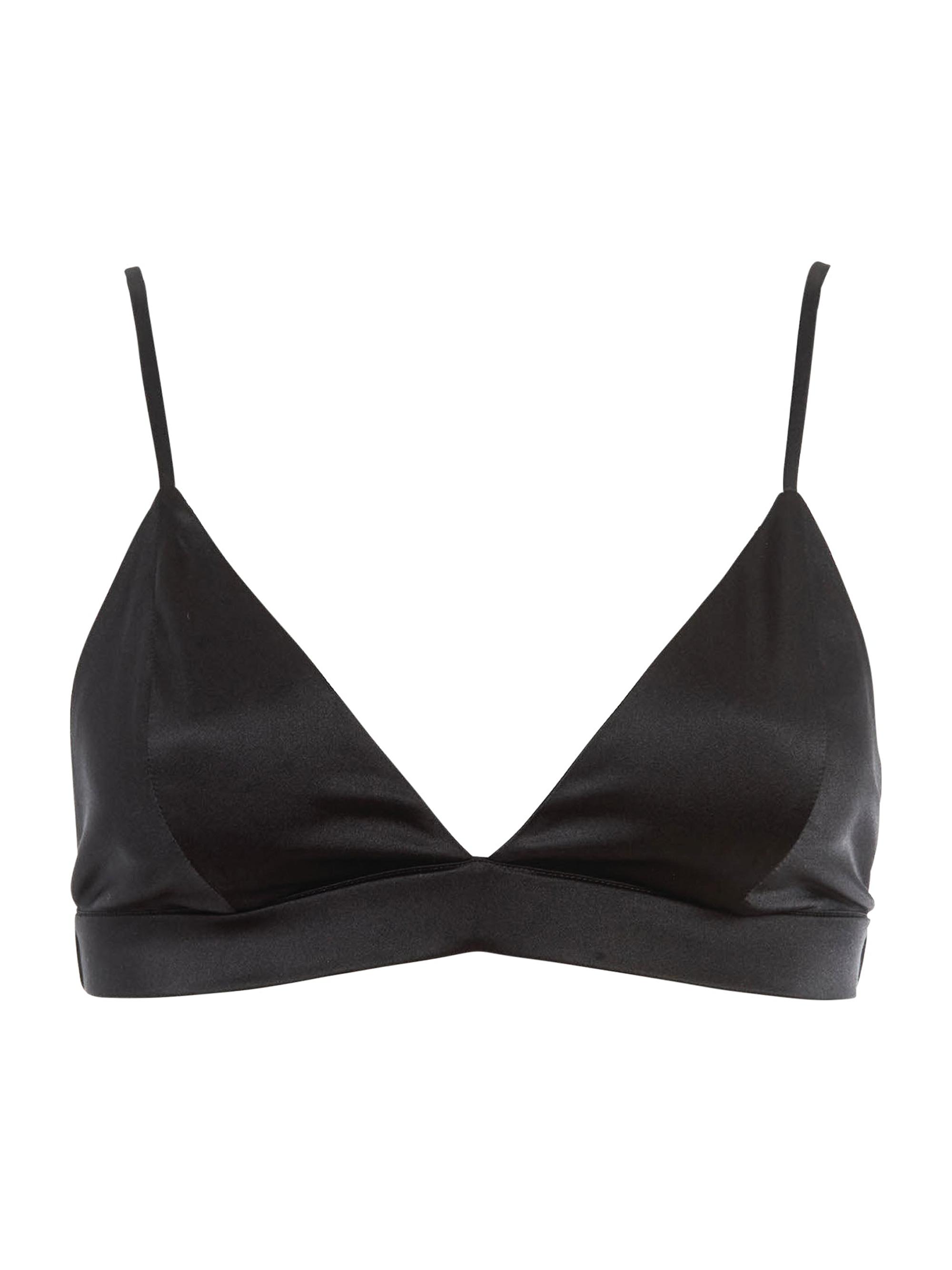 Ser.o.ya Women's Iris Silk Bralette Top - Black
