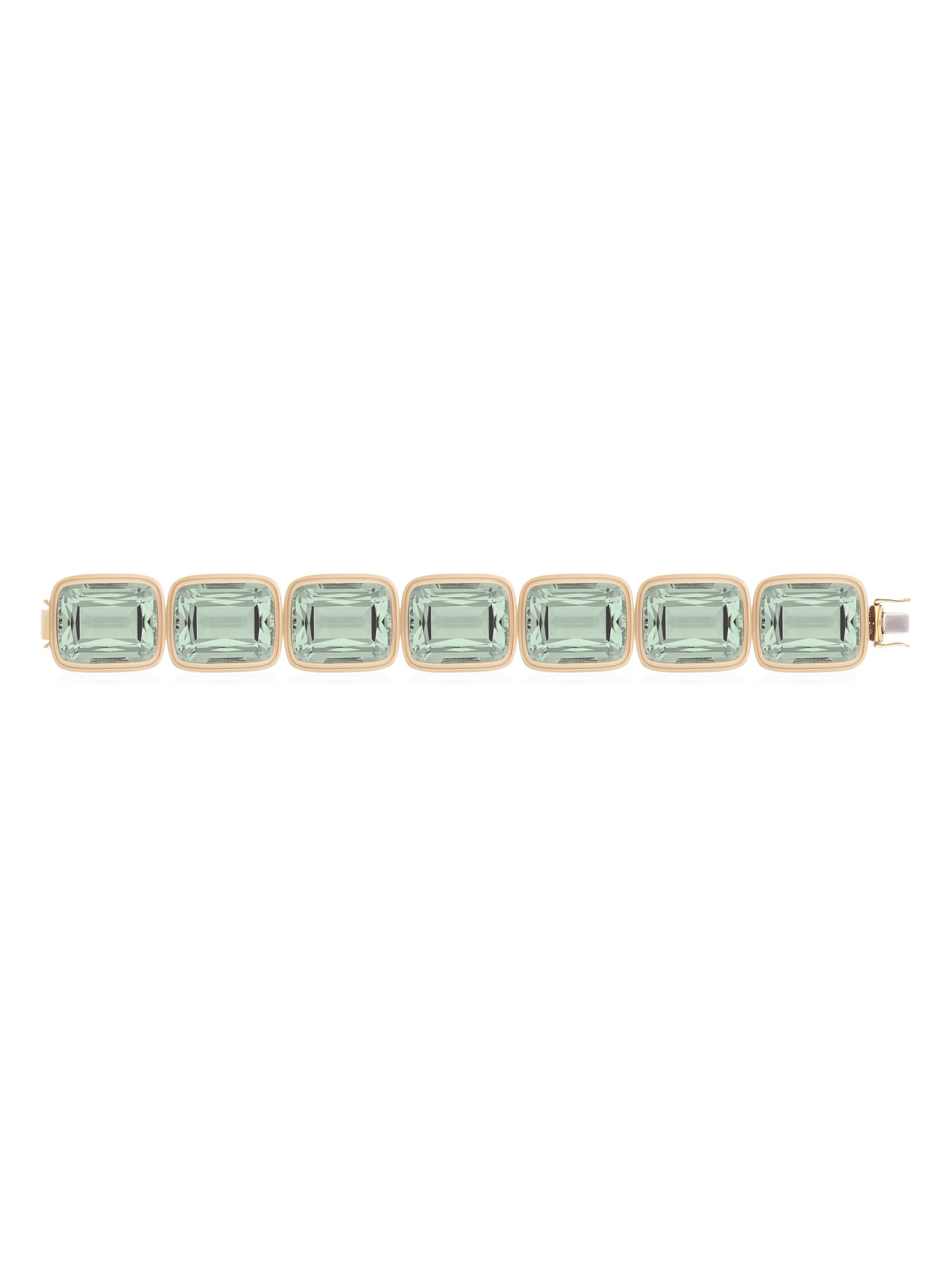 Goshwara Women's Manhattan 18K Yellow Gold & Prasiolite Bracelet - Yellow Gold