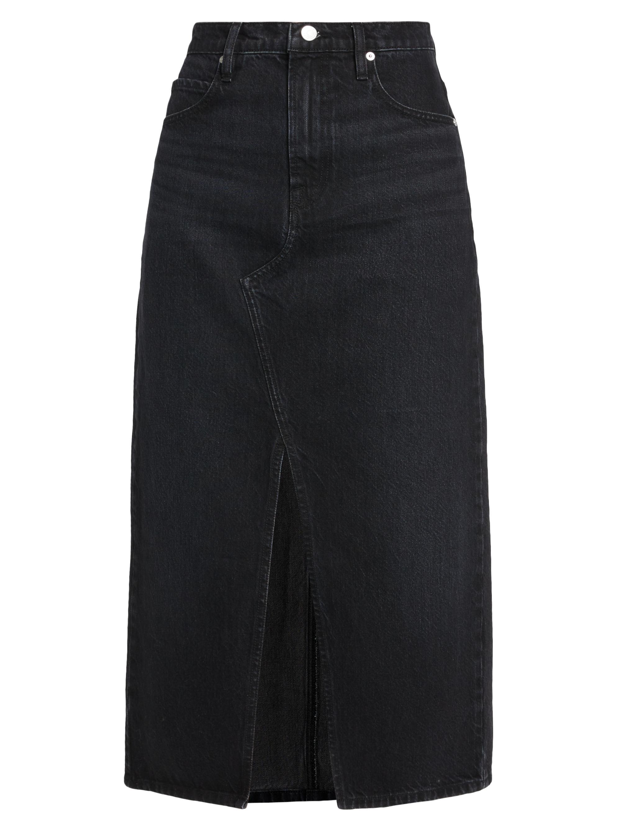 Frame Women's Denim Midi-Skirt - Inkwell