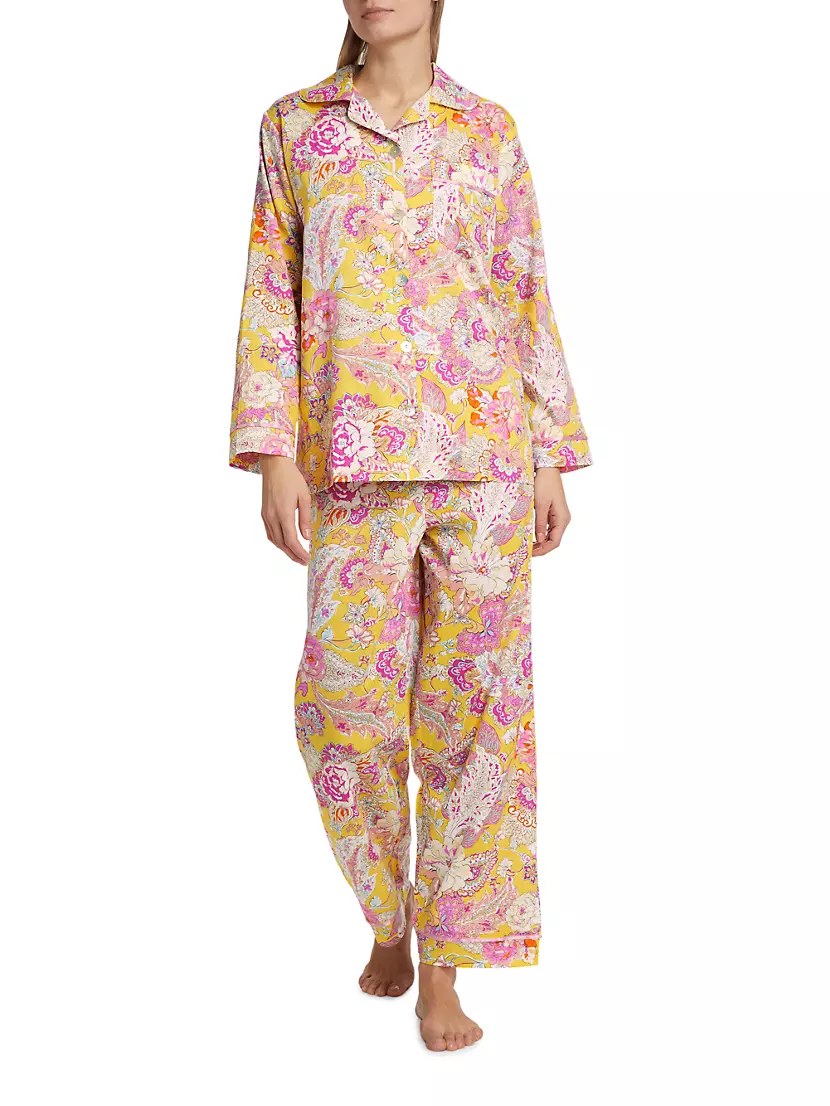 Ella 2-Piece Floral Cotton Sateen Pajama Set
