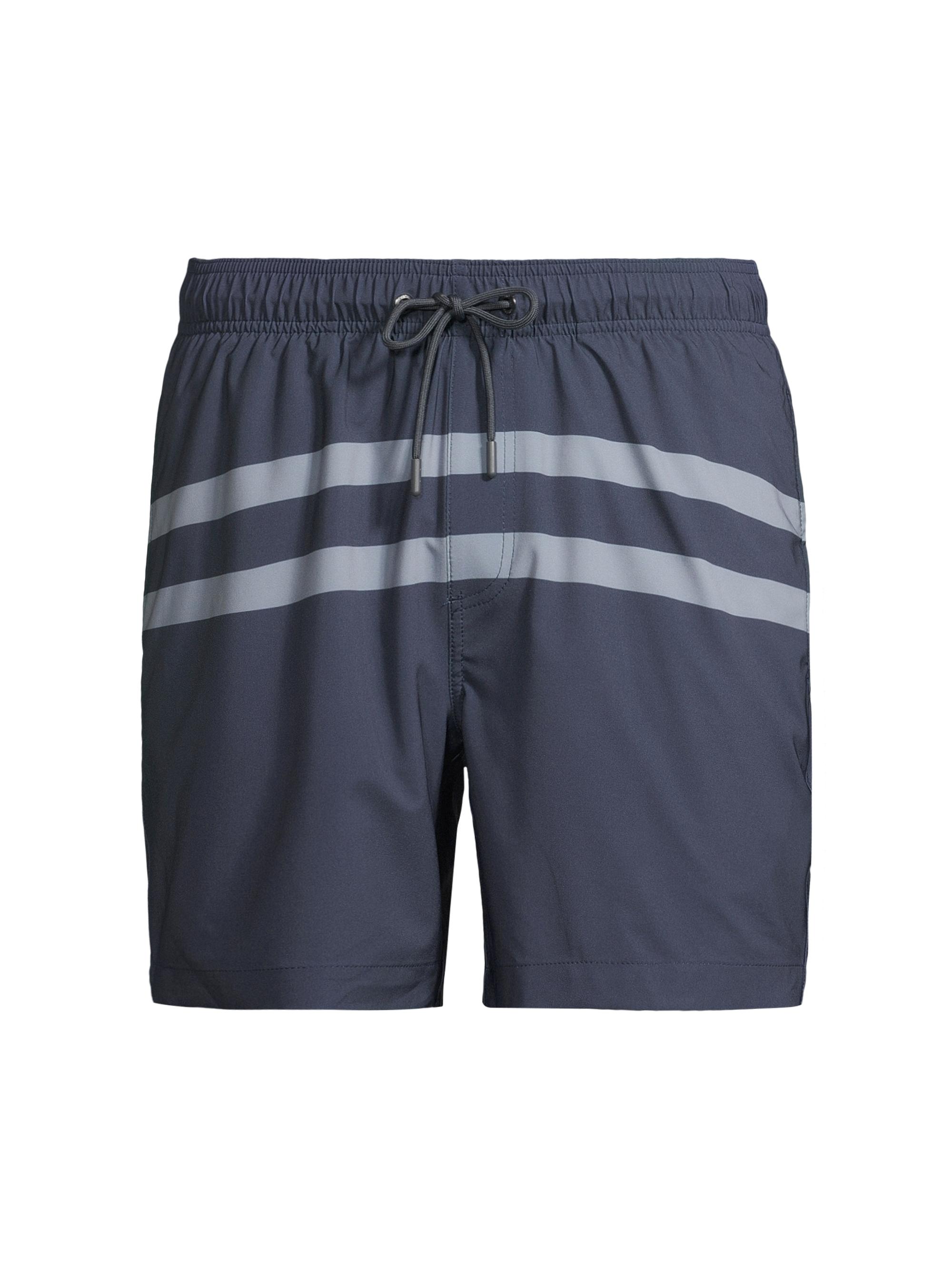 Onia Men's 6'Striped Swim Shorts - Gunmetal