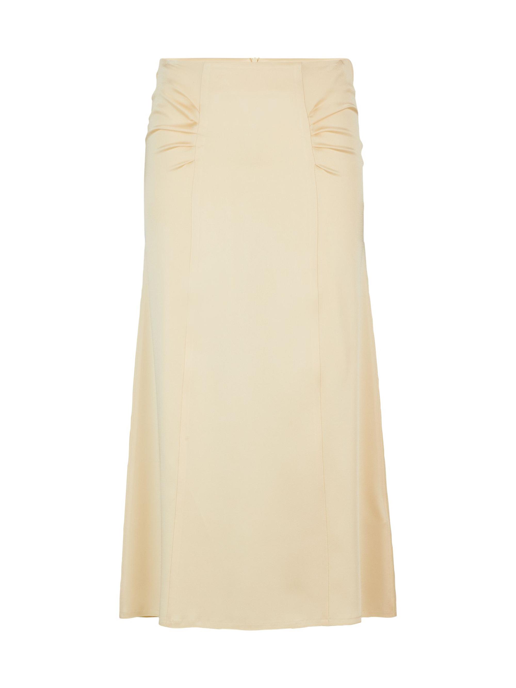 BOSS Women's High-Waisted A-Line Skirt - Beige