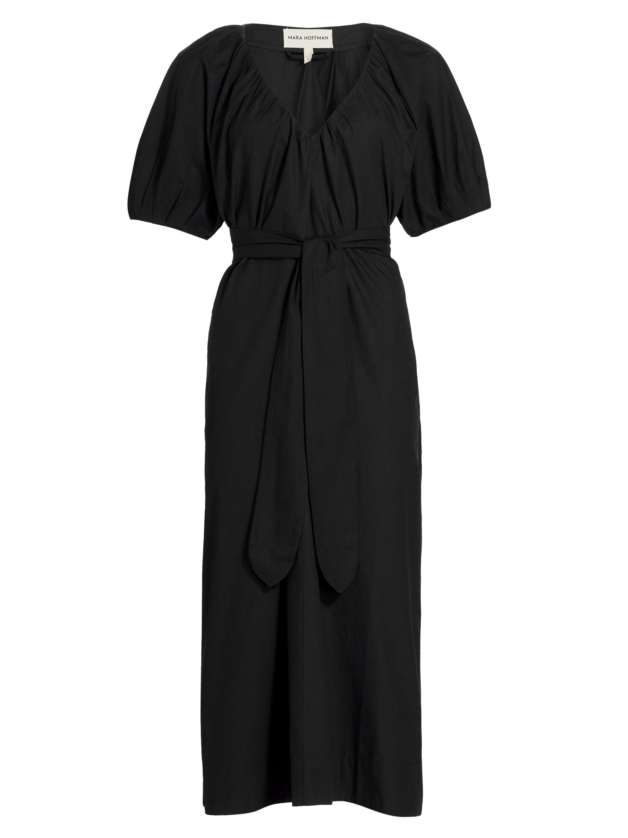 Mara Hoffman Women's Alora Belted Cocoon Midi-Dress - Black