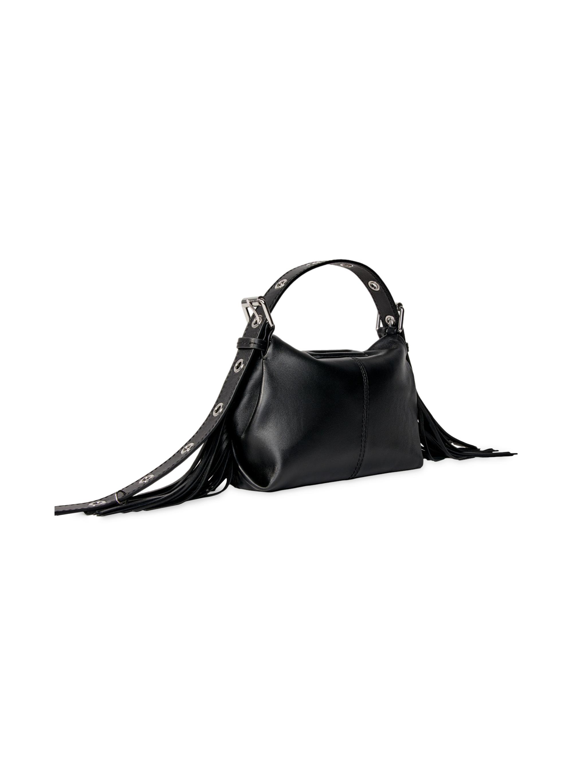 Maje Women's Smooth leather ini iss  bag - Black