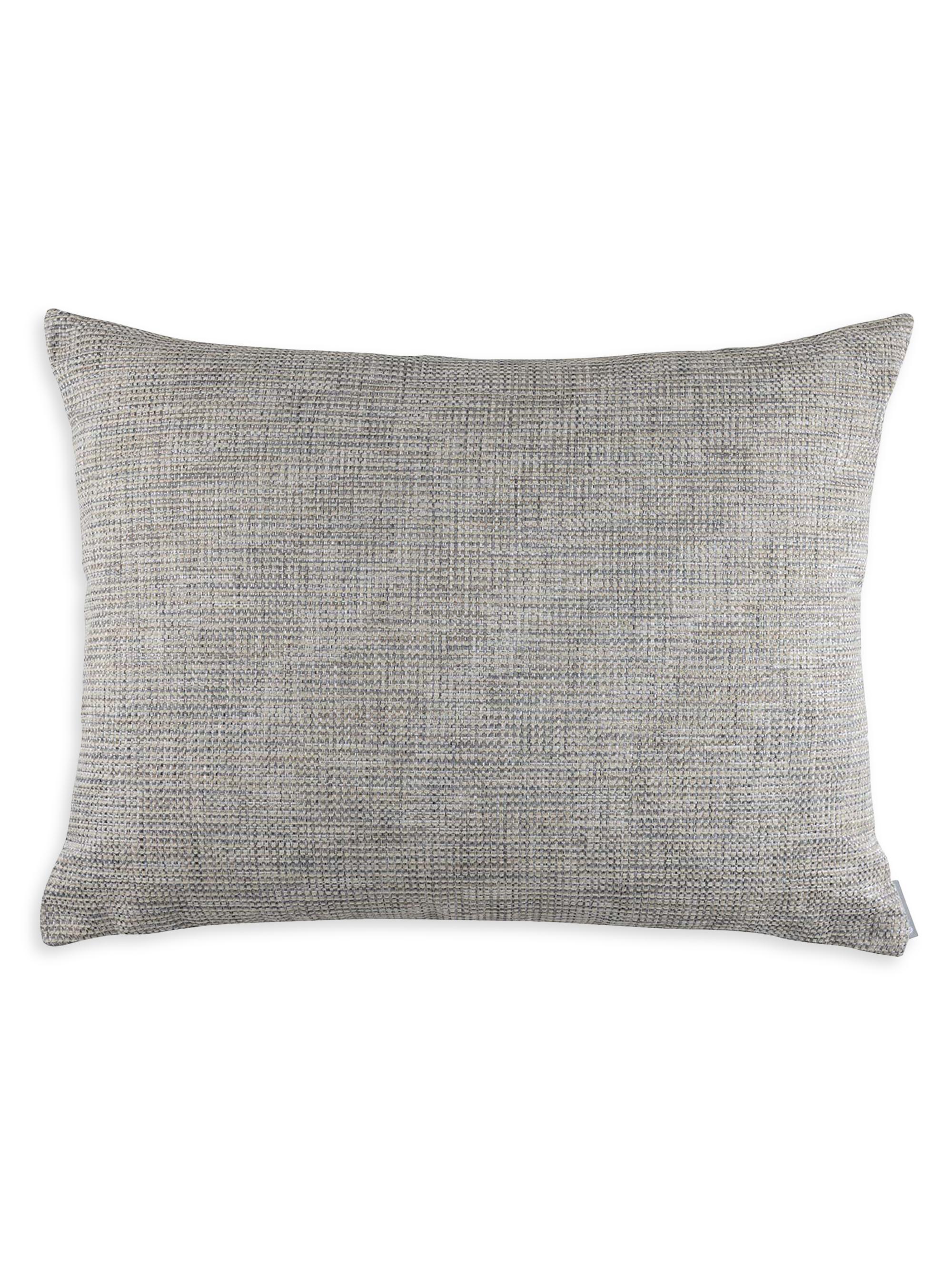 Lili Alessandra Travertine Tweed Throw Pillow - Travertine European