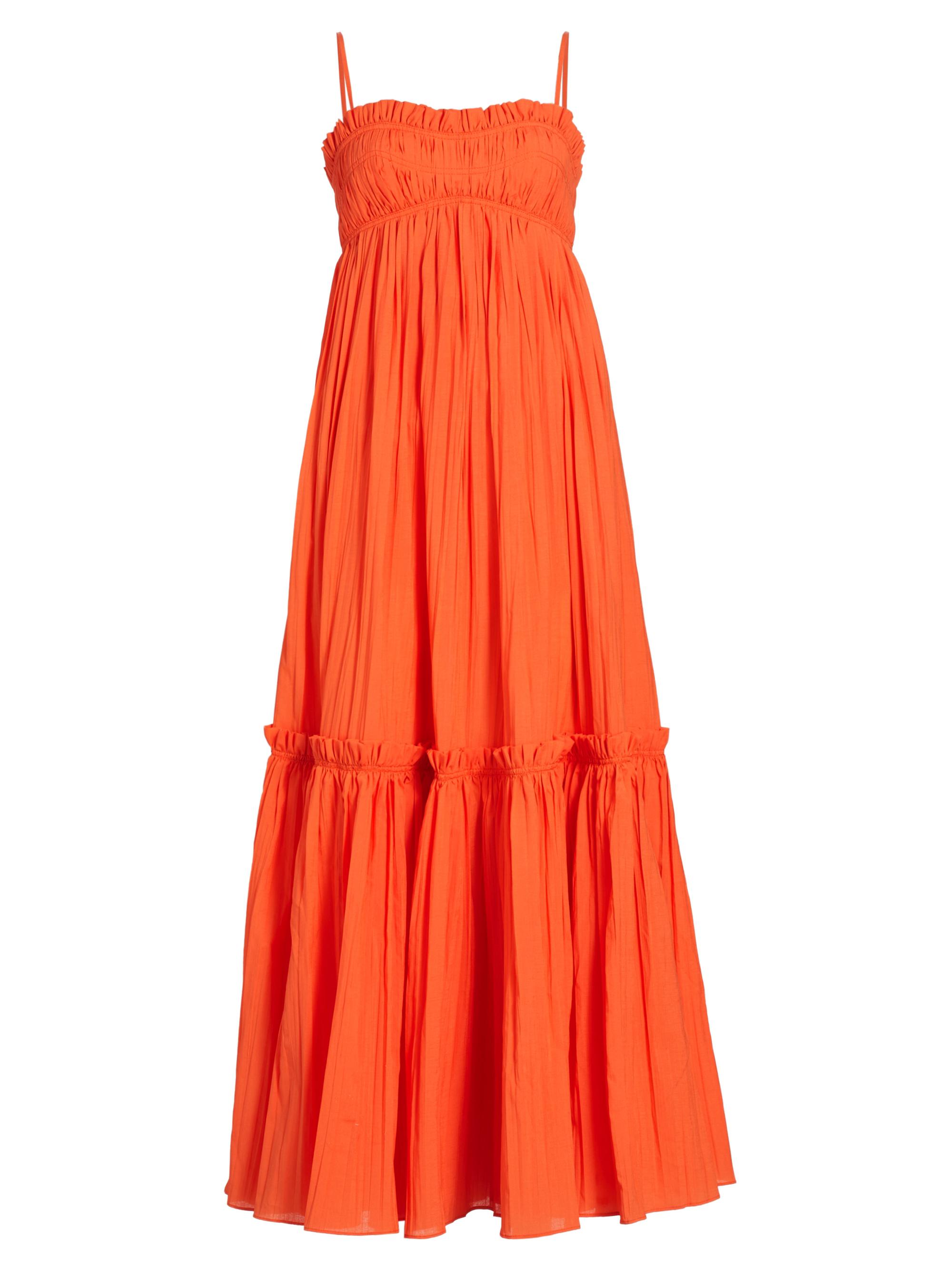 Acler Women's Dartnell Tiered Maxi Dress - Apricot