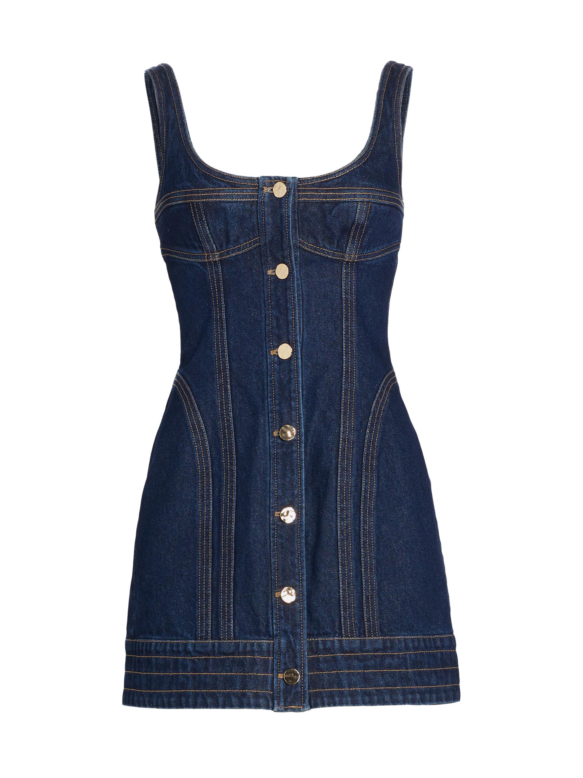Acler Women's Valleybrook Denim Minidress - Dark Indigo