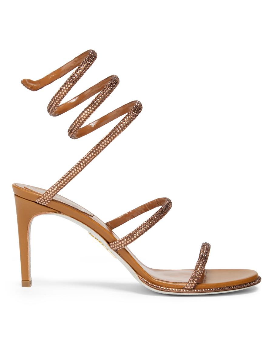 Rene Caovilla Cleo 75MM Satin Sandals | Saks Fifth Avenue