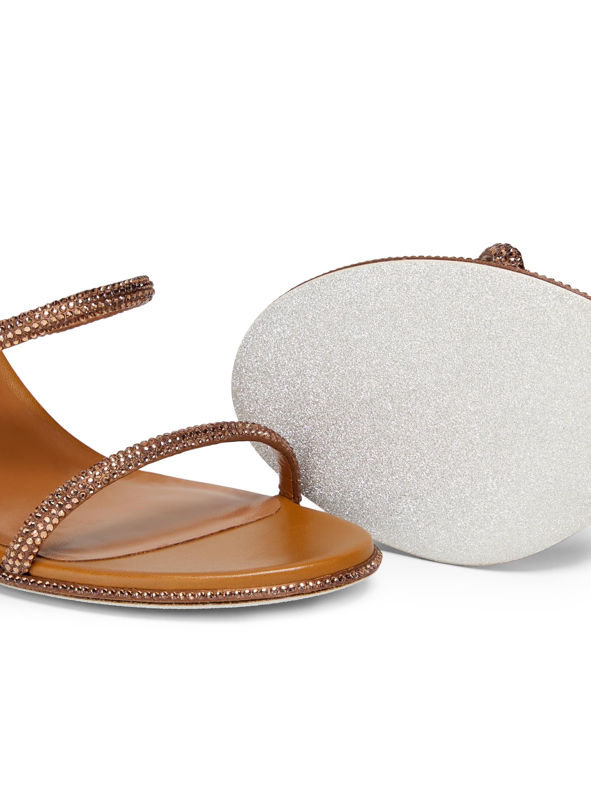 Rene Caovilla Cleo 75MM Satin Sandals | Saks Fifth Avenue