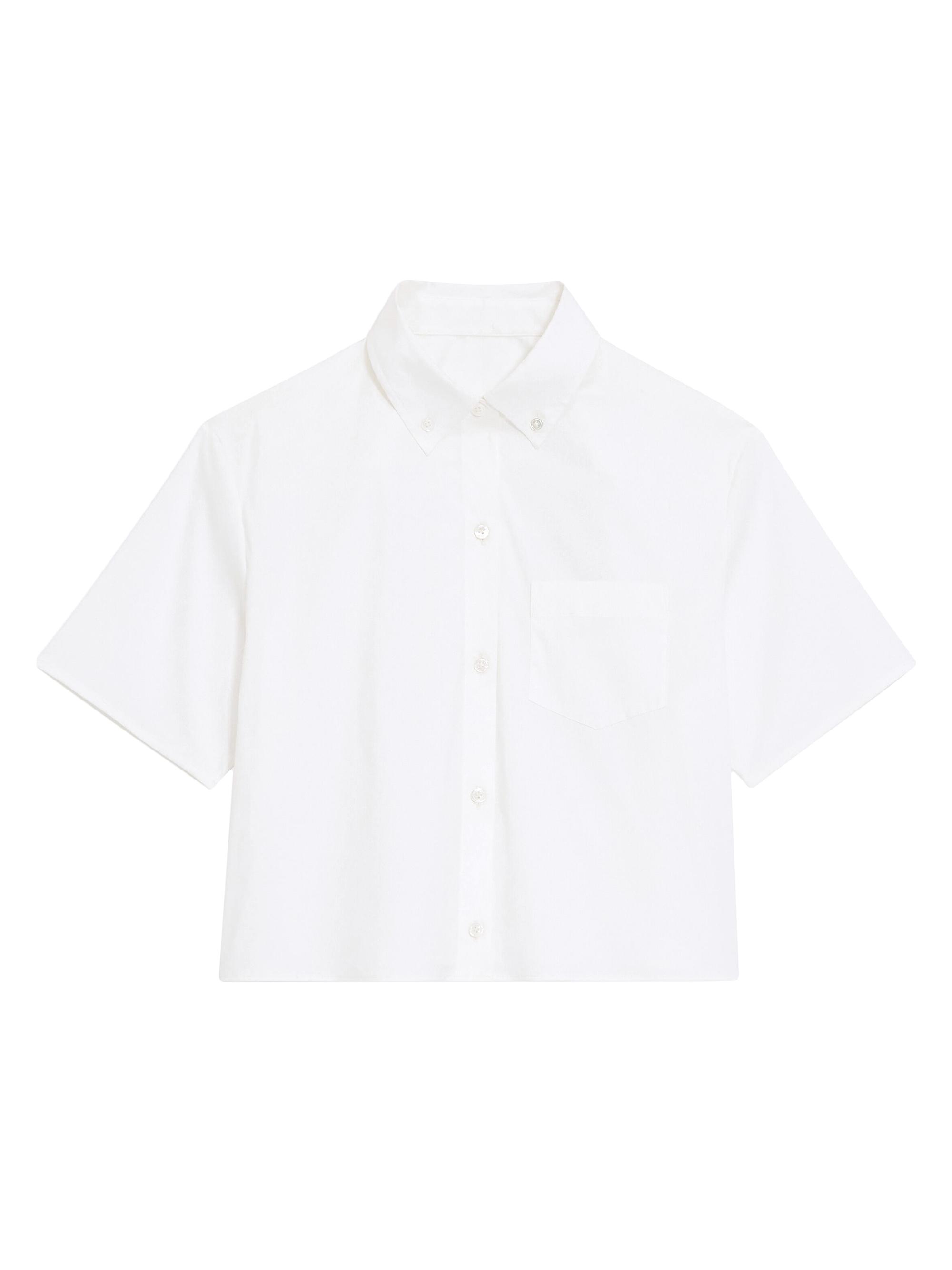 Theory Women's Boxy Button-Down Shirt - White