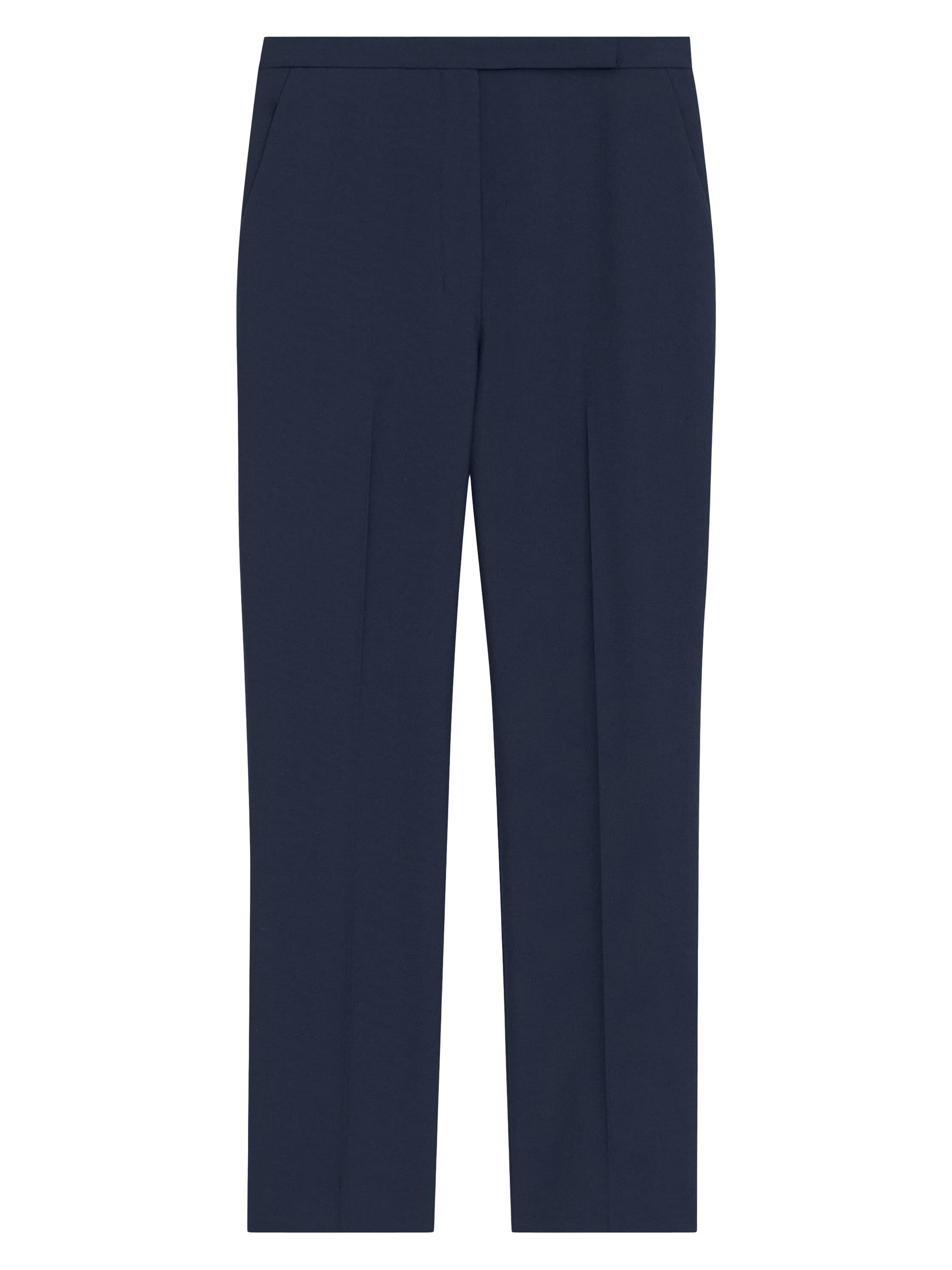 Theory Women's High-Waisted Slim-Fit Crop Trousers - Nocturne Navy