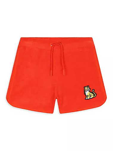 Little Boy's & Boy's Tiger Terry Towel Shorts