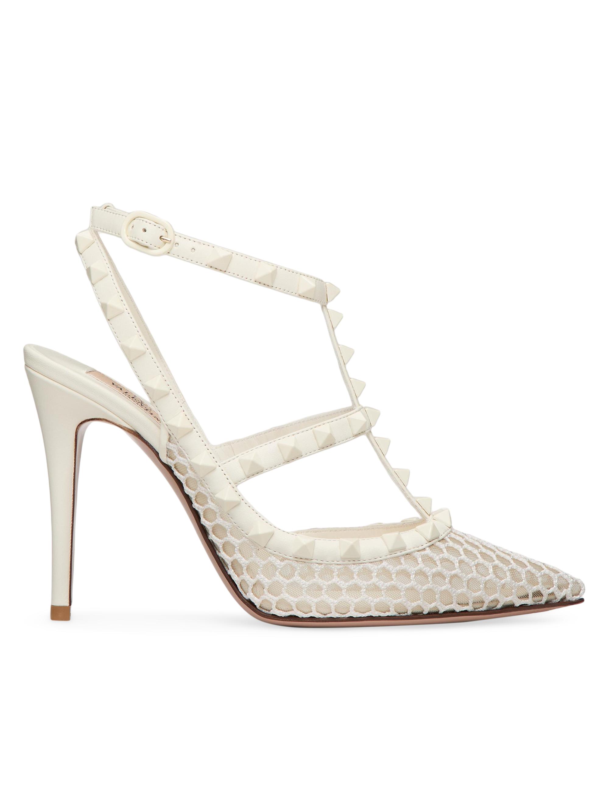 Valentino Garavani Women's Rockstud Mesh Pumps with Matching Straps -