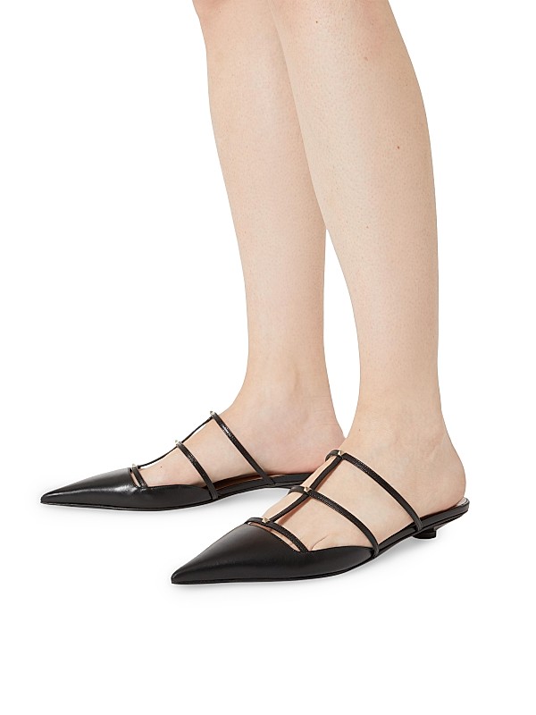 Shop Valentino Garavani Rockstud Wispy Calfskin Mules | Saks Shop Valentino Garavani Rockstud Wispy Calfskin Mules | Saks