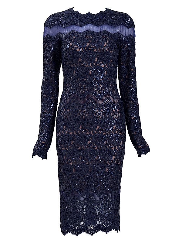 tadashi shoji cocktail dress CHG24909M - Knee-length Crepe (80% Rayon 20% Nylon) Sheath style skirt that crosses gracefully to reveal a subtle triangular slit Official Online Boutique | Tadashi