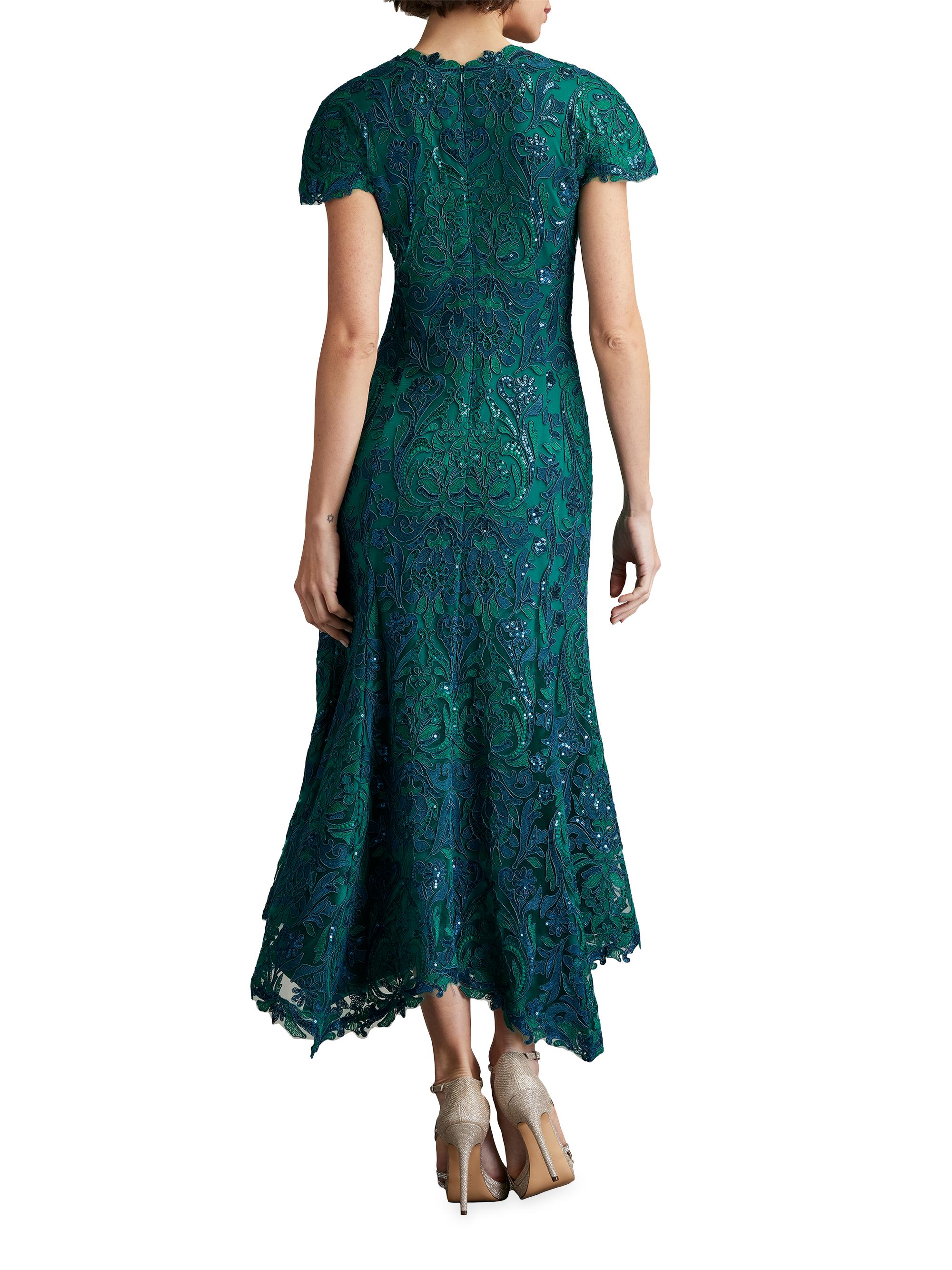 Tadashi Shoji Embroidered Sequined Cocktail Dress | Saks Fifth Avenue